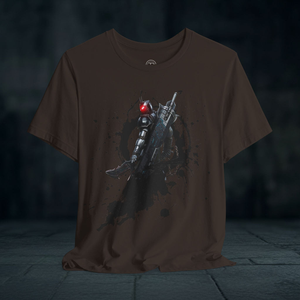 Splatter Noir Rifle Tee — Graphic Military Weapon Shirt