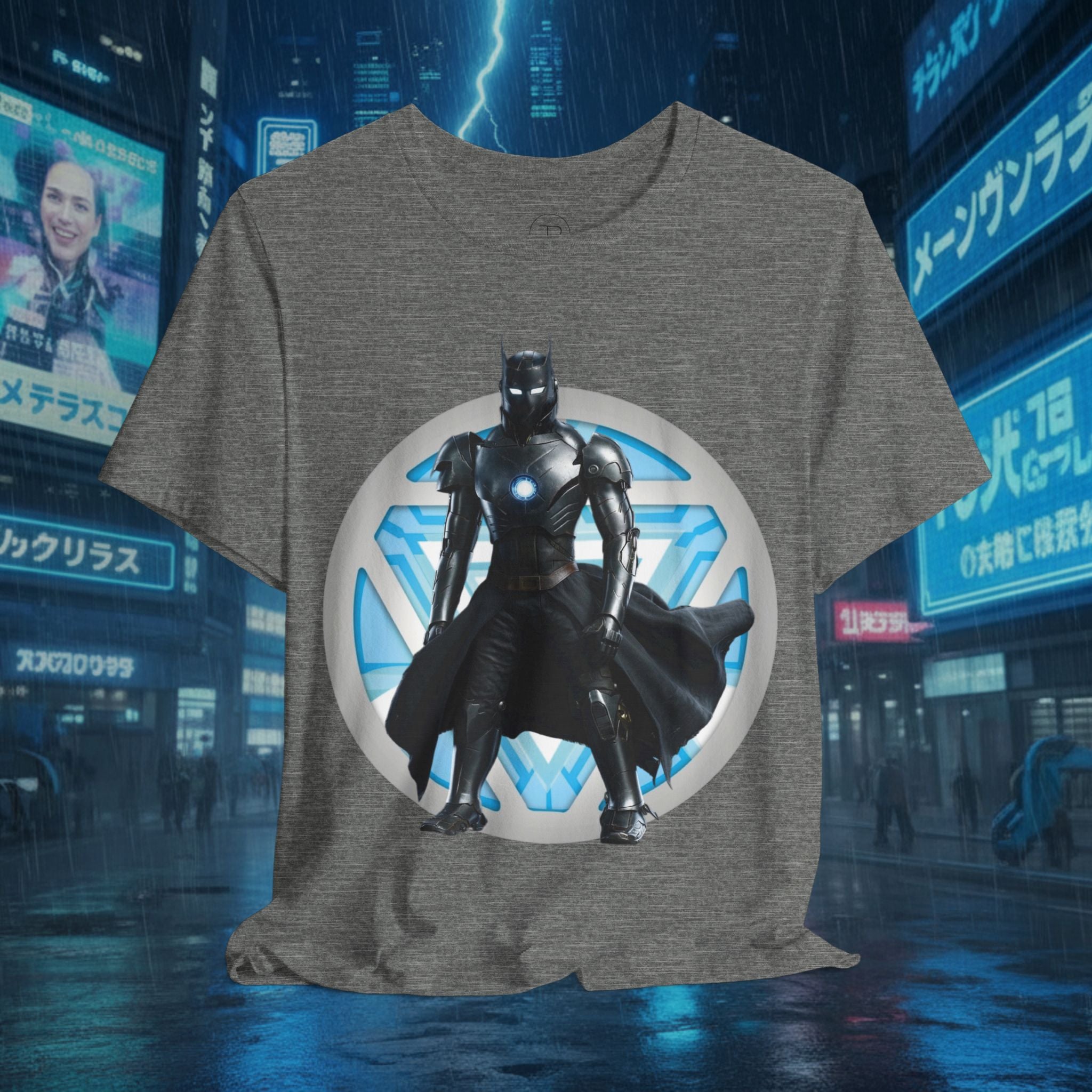Batman Armor Graphic Tee – Futuristic Superhero T-Shirt - IRONMAN