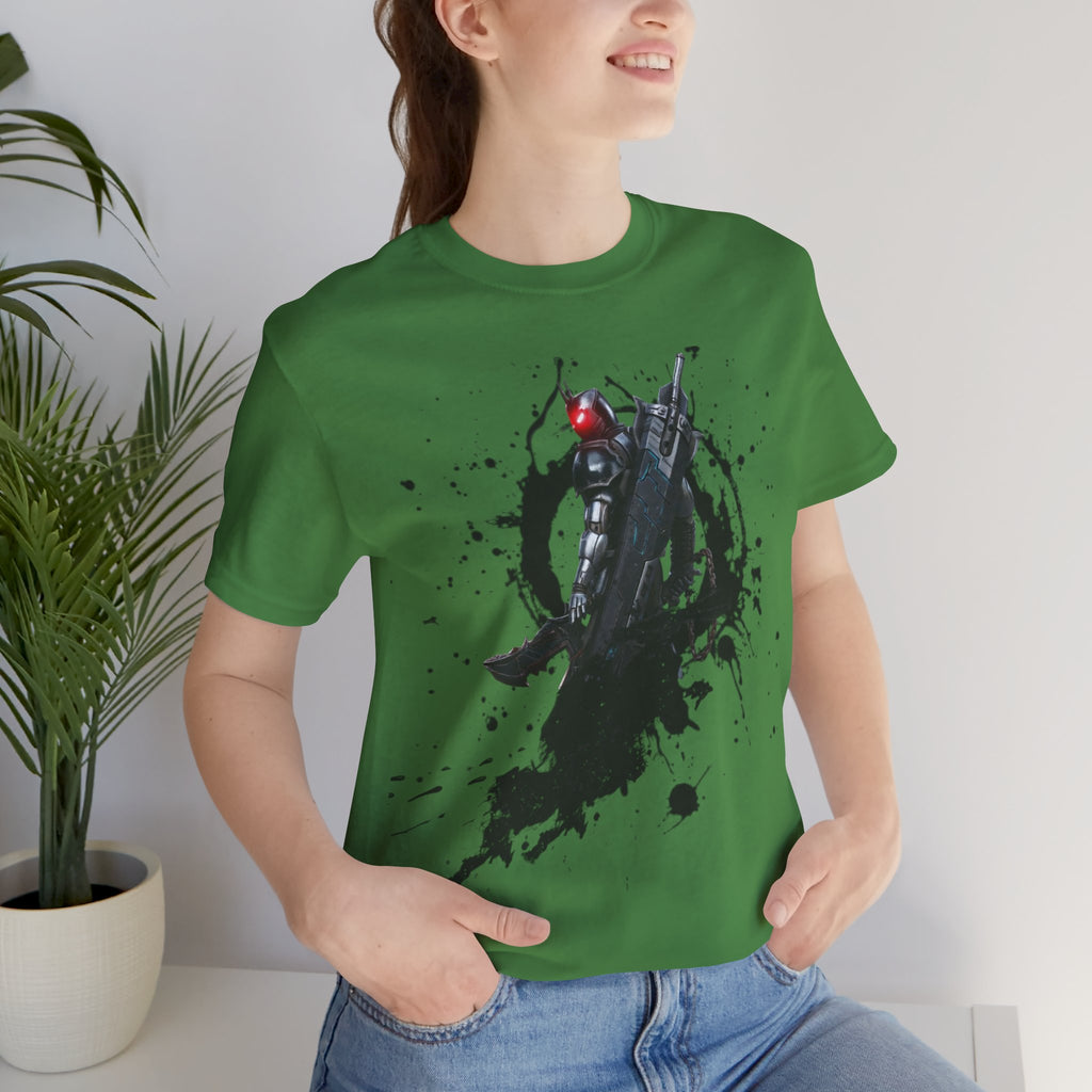 Splatter Noir Rifle Tee — Graphic Military Weapon Shirt