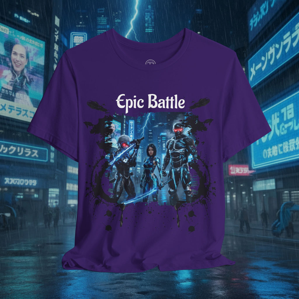 Epic Battle Tee — Sci‑Fi Gamer Graphic T-Shirt - Battle Suits