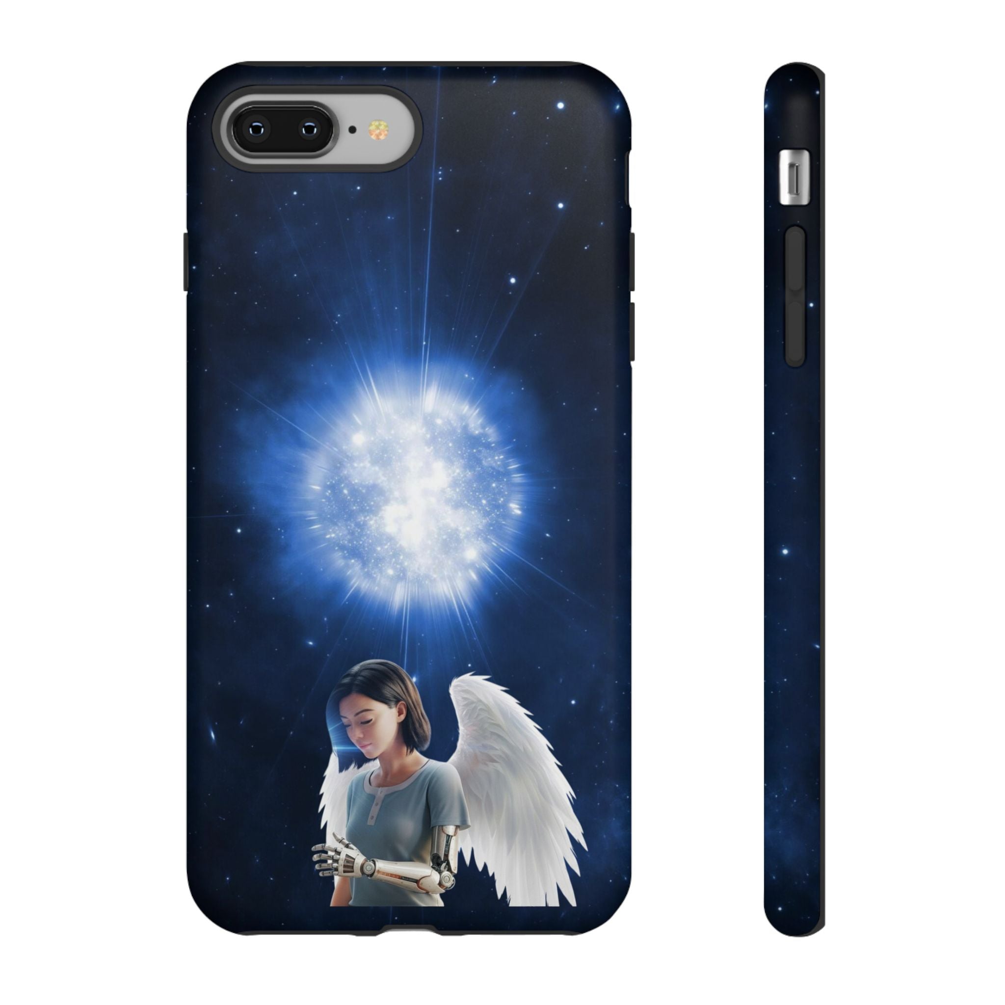 Angel Wings Galaxy Phone Case — Cosmic Light Protective Case ALITA BATTLE ANGEL