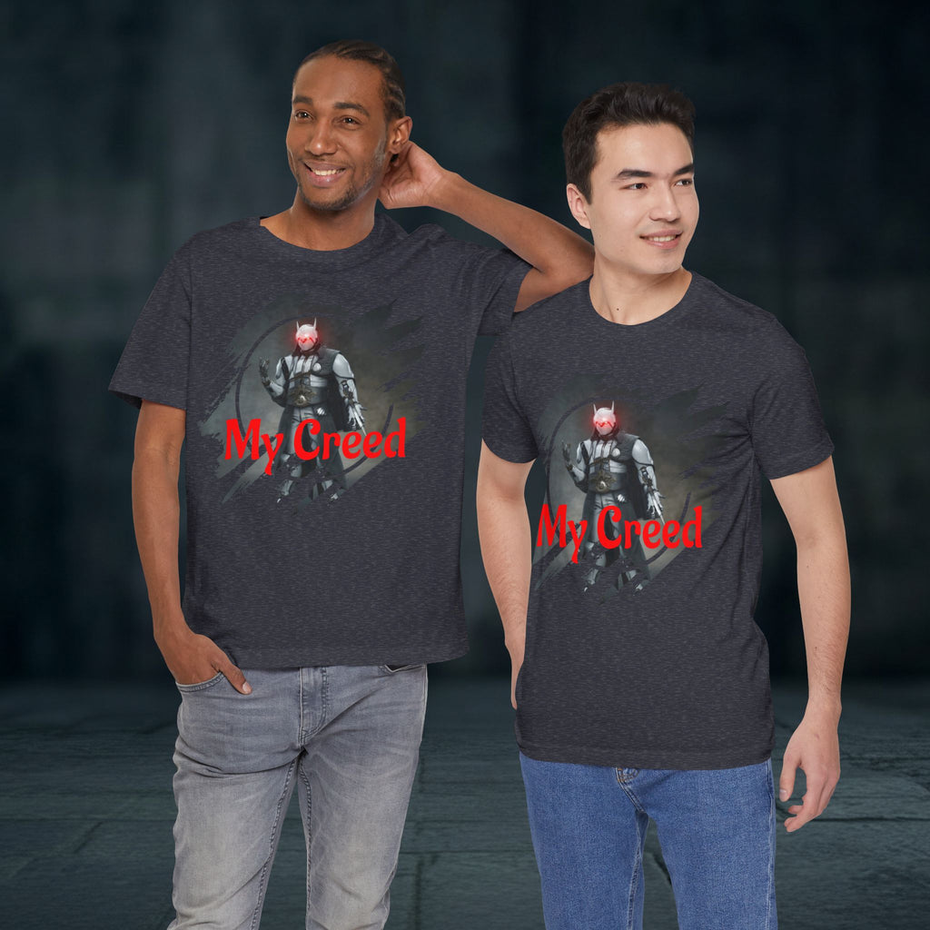 My Creed T-Shirt — Dark Knight Sci‑Fi Graphic Tee