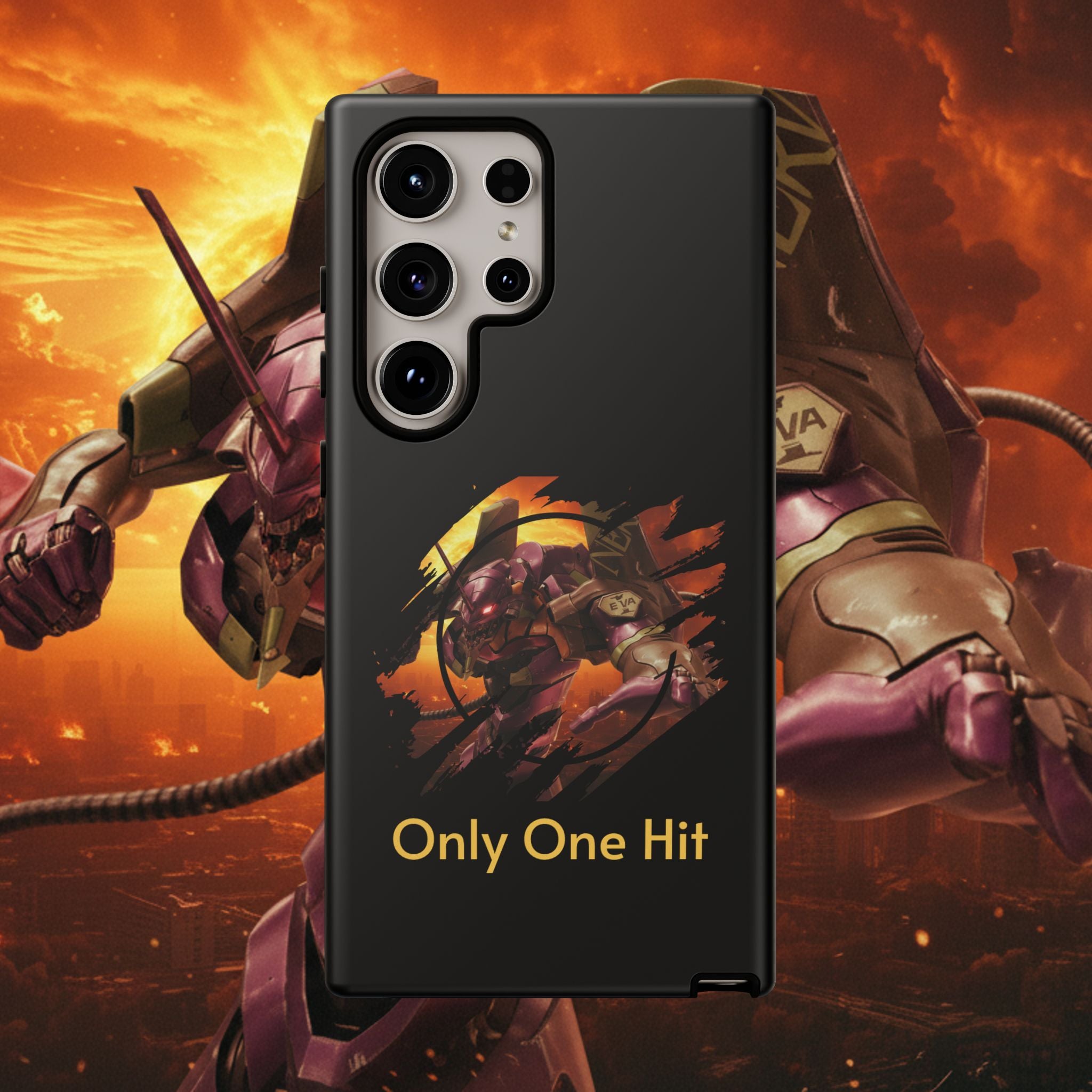 Phone Case — "Only One Hit" Gaming Armor Protective Cover - EVA 1 - Neon Genesis Evangelion