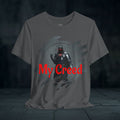 My Creed Graphic Tee — Dark Knight Sci‑Fi Illustration T‑Shirt