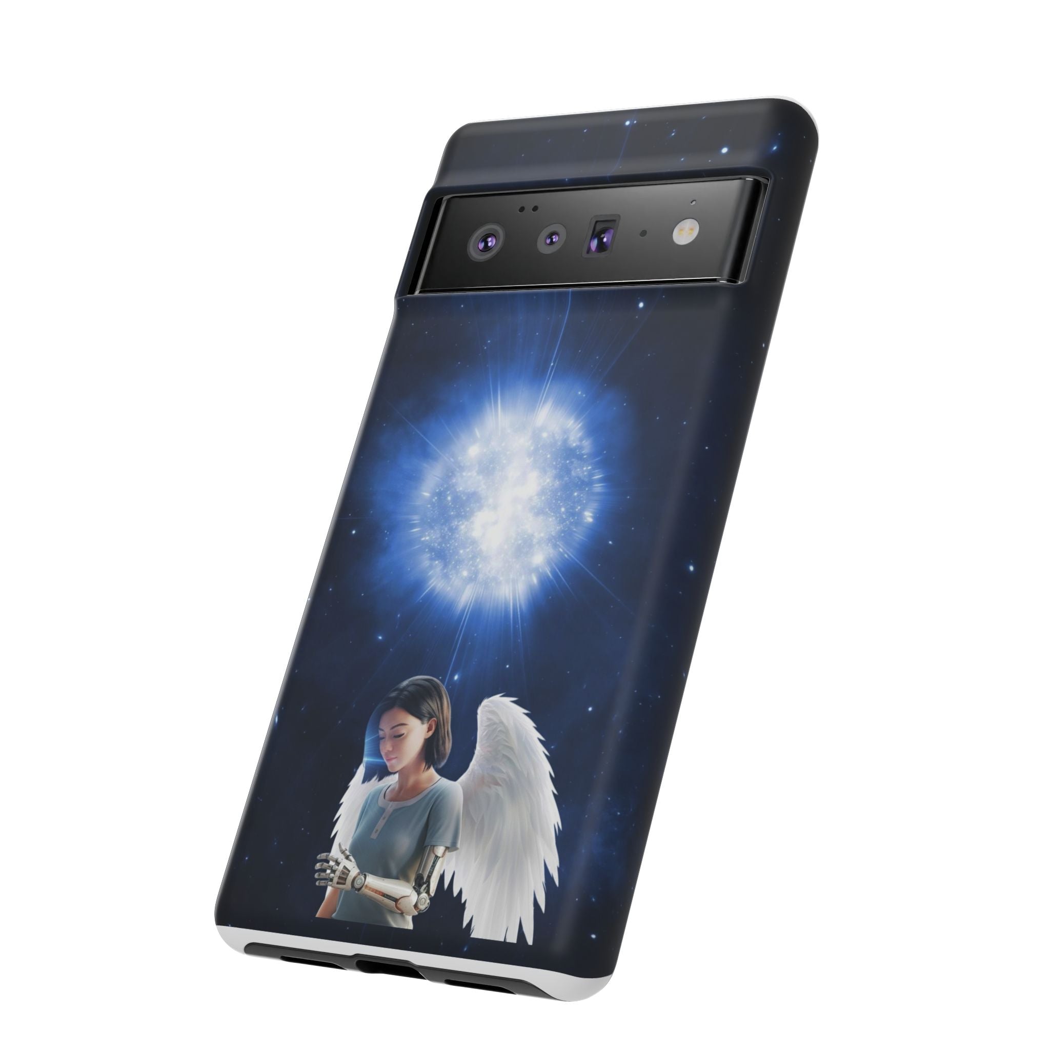 Angel Wings Galaxy Phone Case — Cosmic Light Protective Case ALITA BATTLE ANGEL