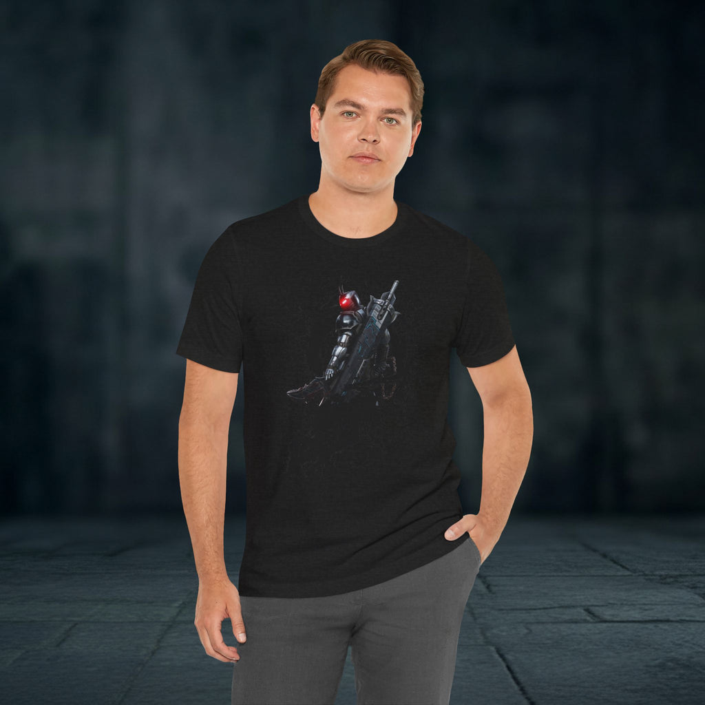 Splatter Noir Rifle Tee — Graphic Military Weapon Shirt