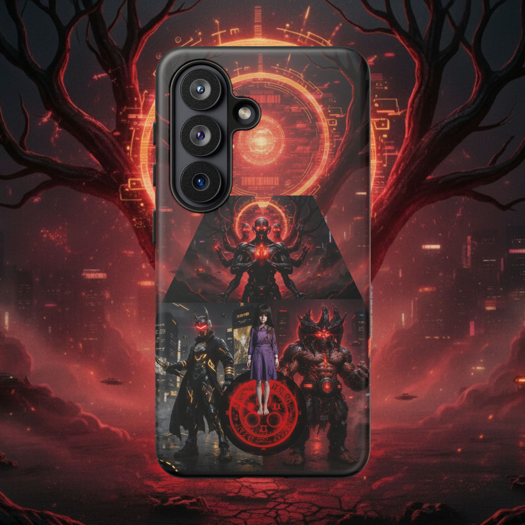 Demonic Guardians Phone Case — Red Occult Sigil Urban Fantasy iPhone Cover