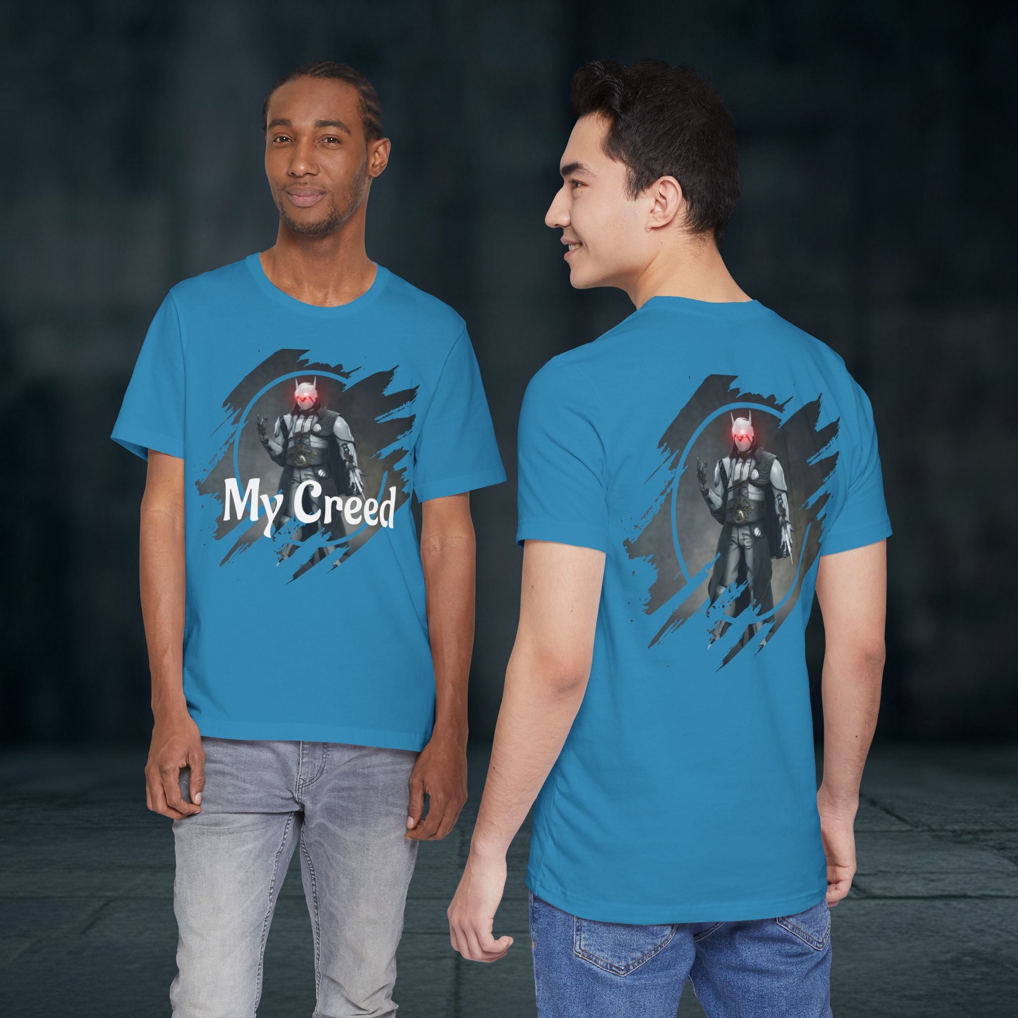My Creed T-Shirt — Dark Knight Sci‑Fi Graphic Tee