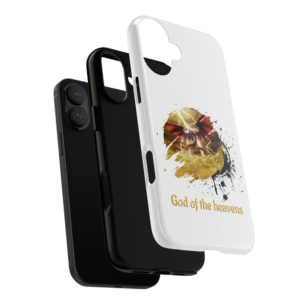 Gold Dragon Phone Case — Tough Protective Phone Case with Lightning Brush Art - slifer the sky dragon