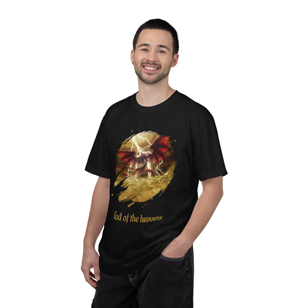 God of the Heavens T-Shirt — Mythic Storm Graphic Tee - slifer the sky dragon