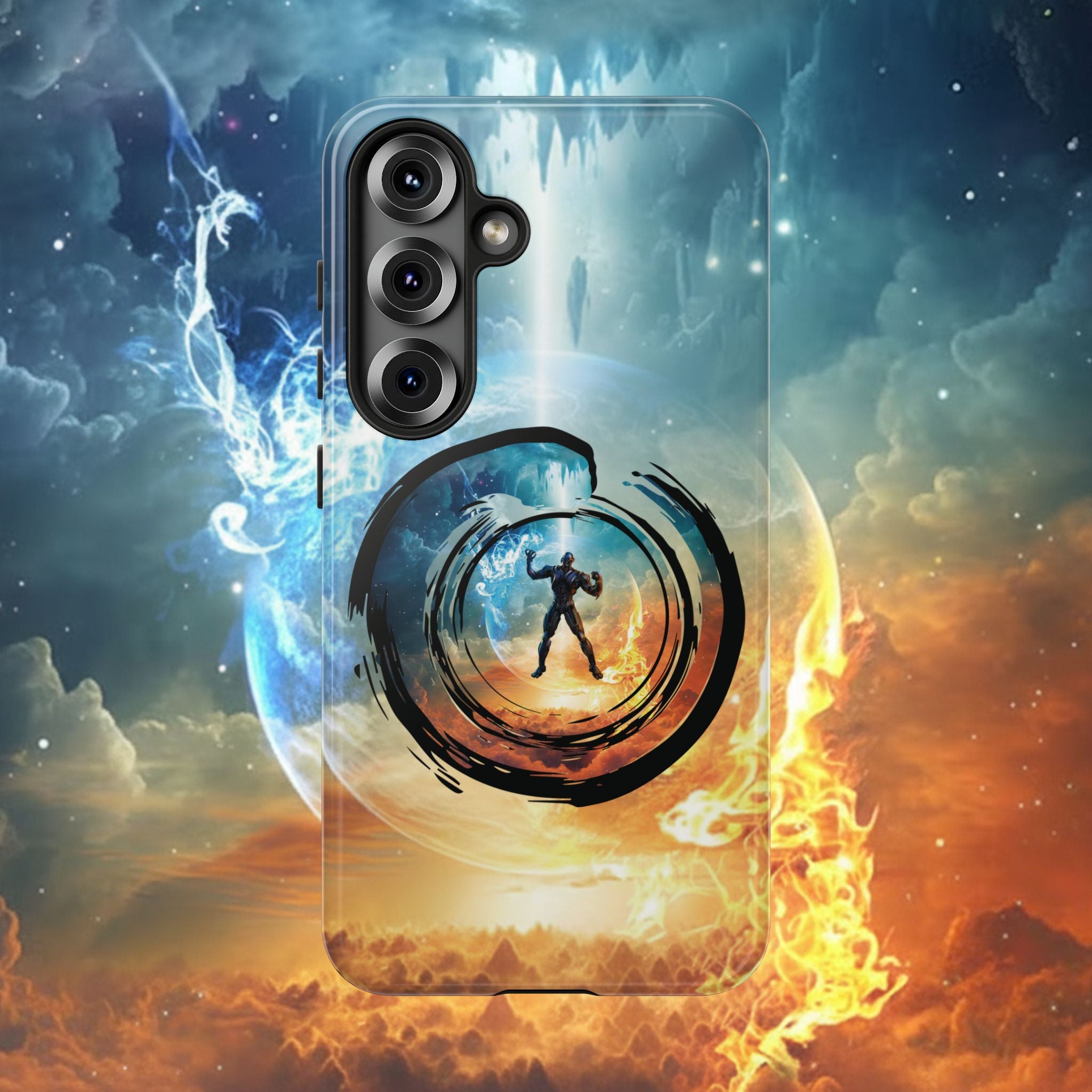Phone Case — Elemental Warrior Fire & Ice Protective Tough Case - Ultron