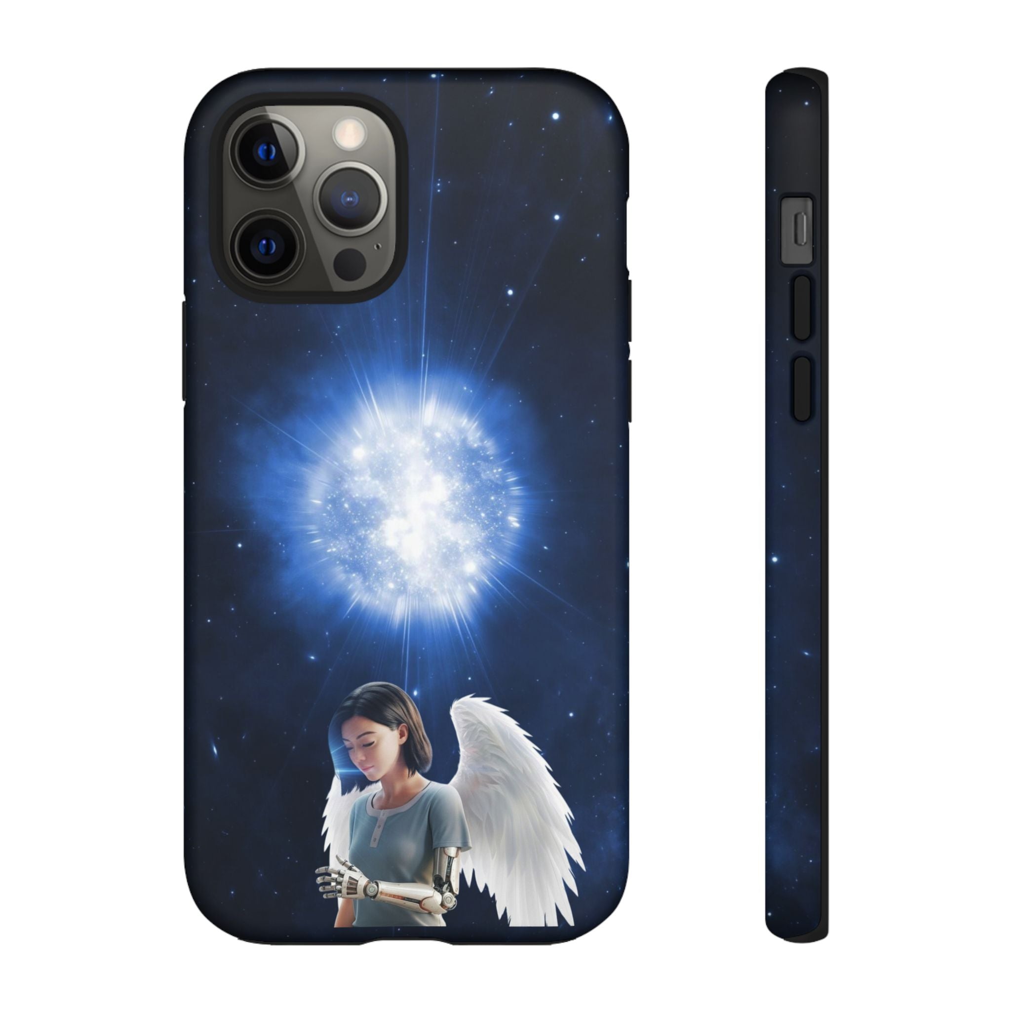 Angel Wings Galaxy Phone Case — Cosmic Light Protective Case ALITA BATTLE ANGEL