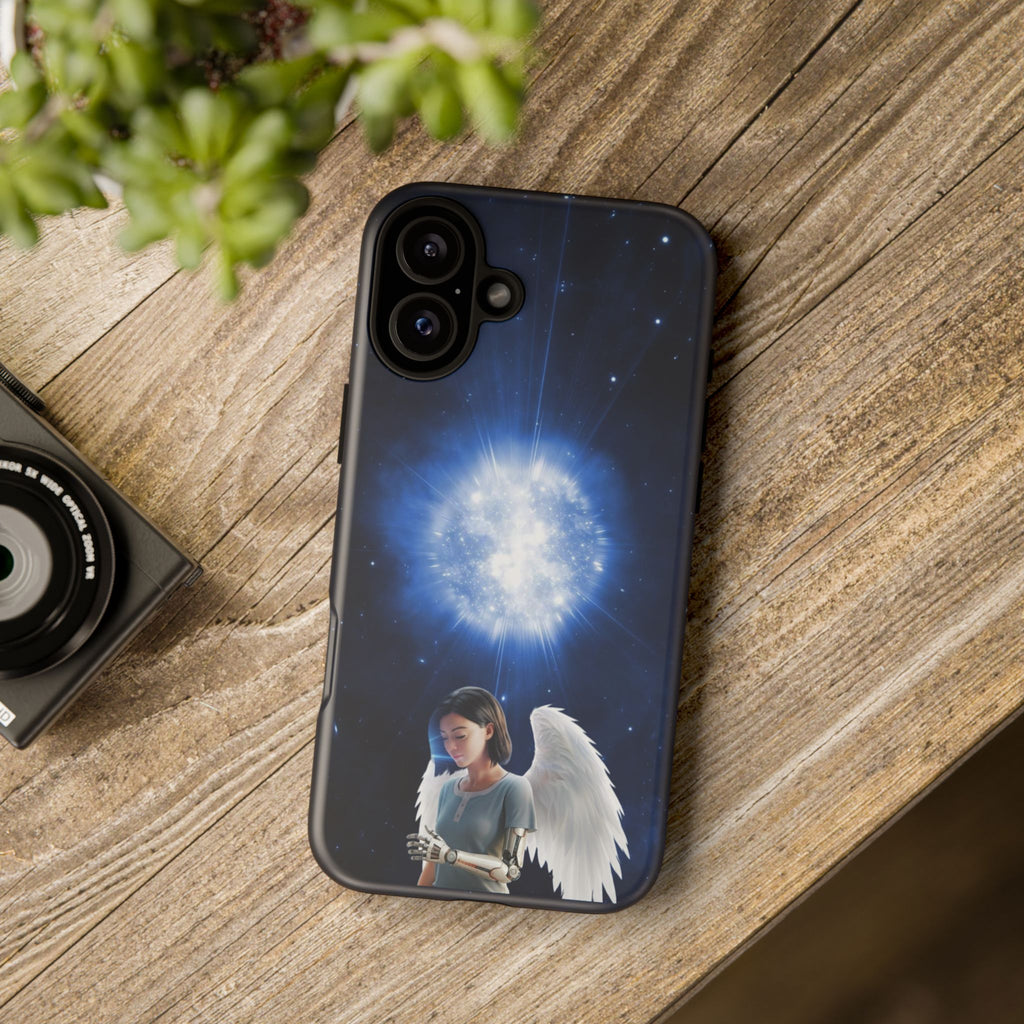 Angel Wings Galaxy Phone Case — Cosmic Light Protective Case ALITA BATTLE ANGEL