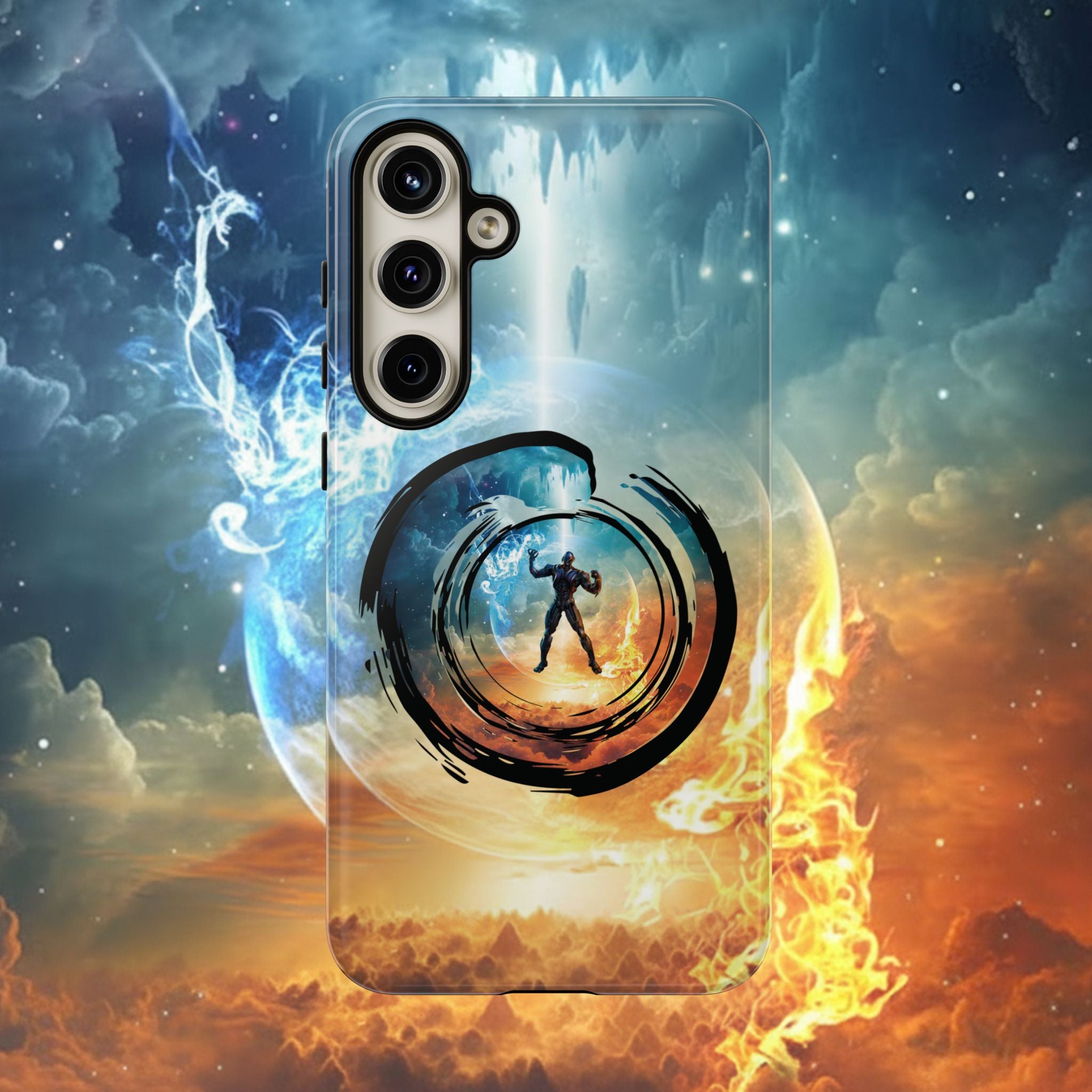 Phone Case — Elemental Warrior Fire & Ice Protective Tough Case - Ultron