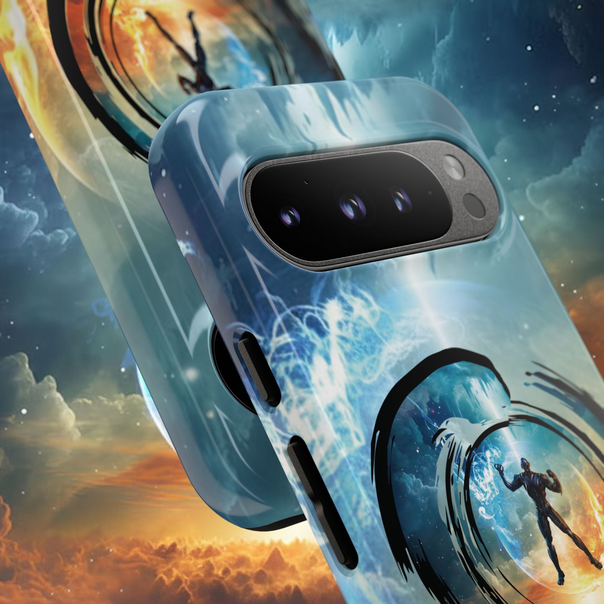 Phone Case — Elemental Warrior Fire & Ice Protective Tough Case - Ultron