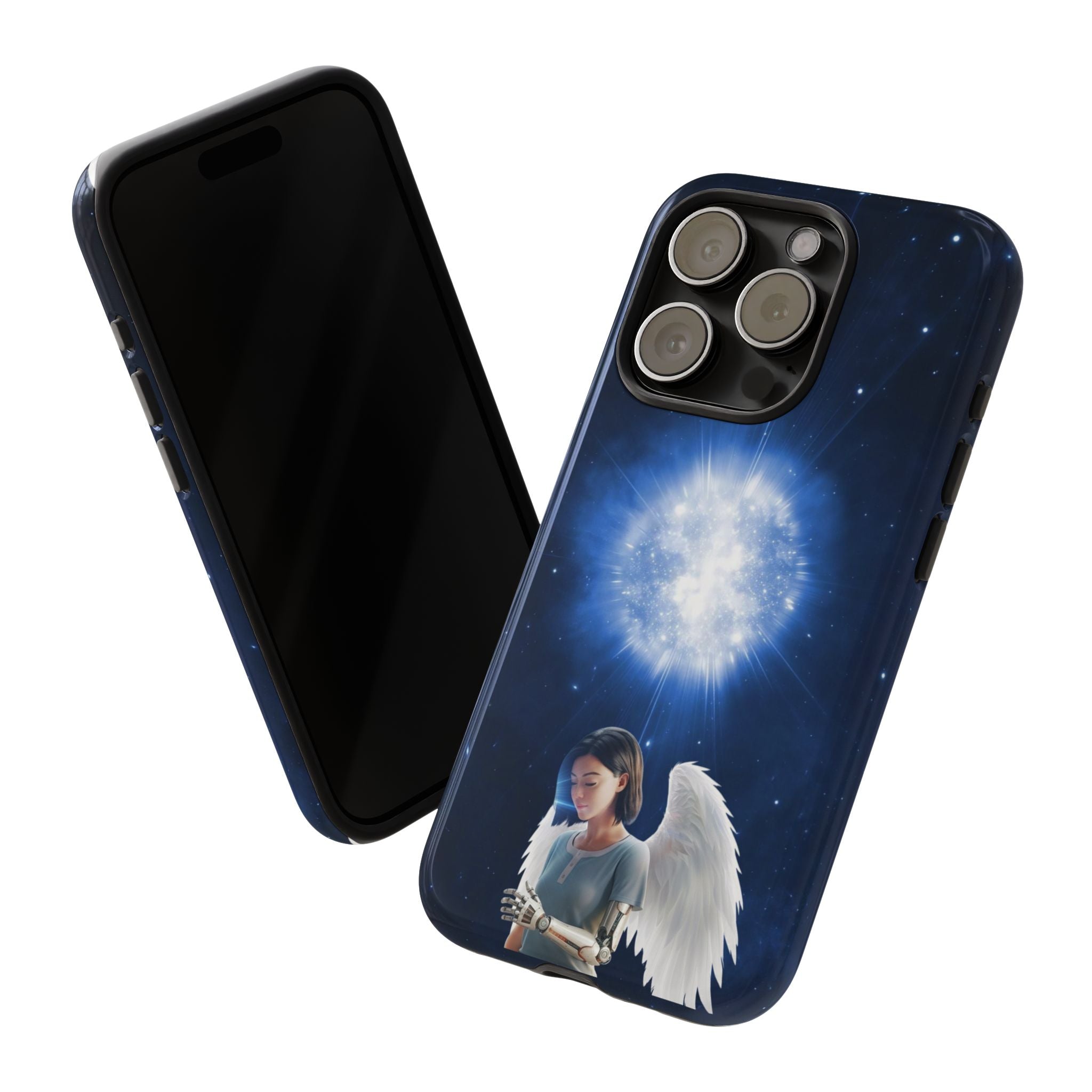 Angel Wings Galaxy Phone Case — Cosmic Light Protective Case ALITA BATTLE ANGEL