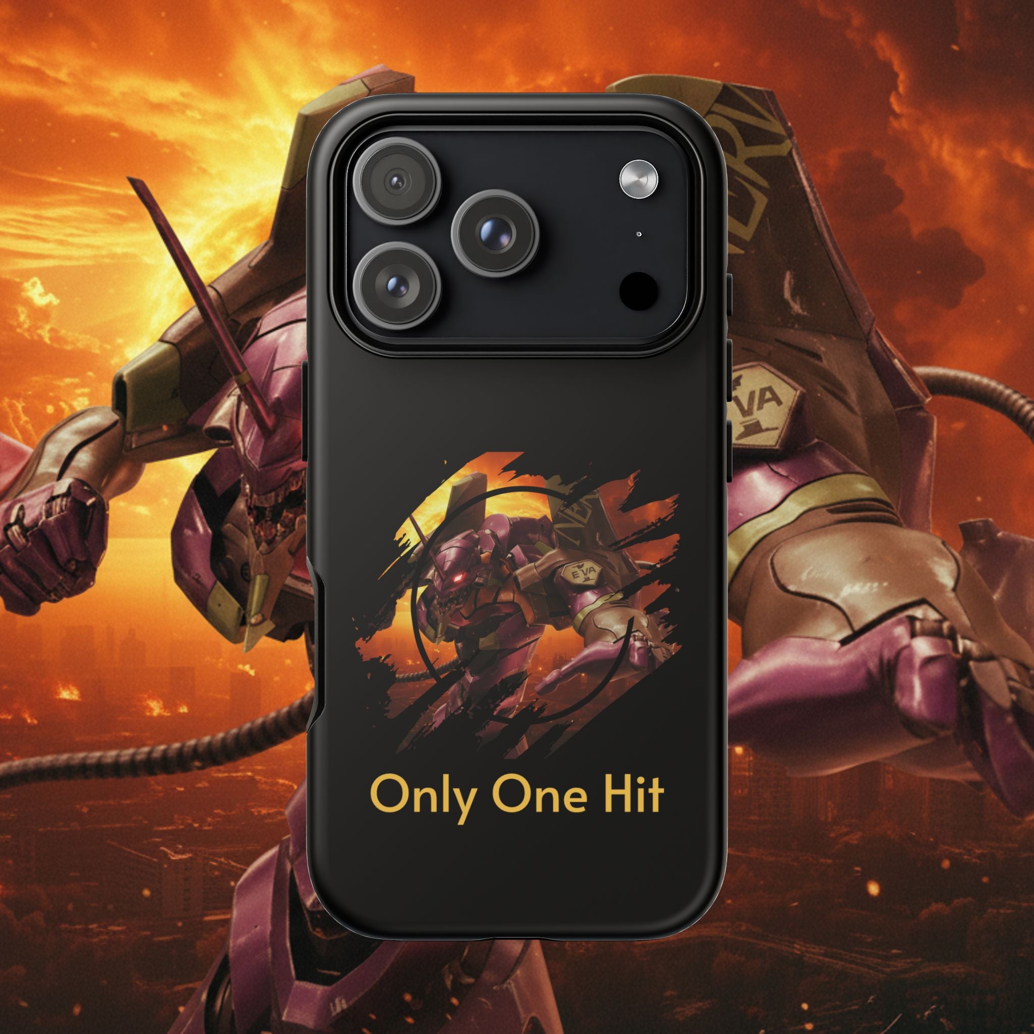 Phone Case — "Only One Hit" Gaming Armor Protective Cover - EVA 1 - Neon Genesis Evangelion