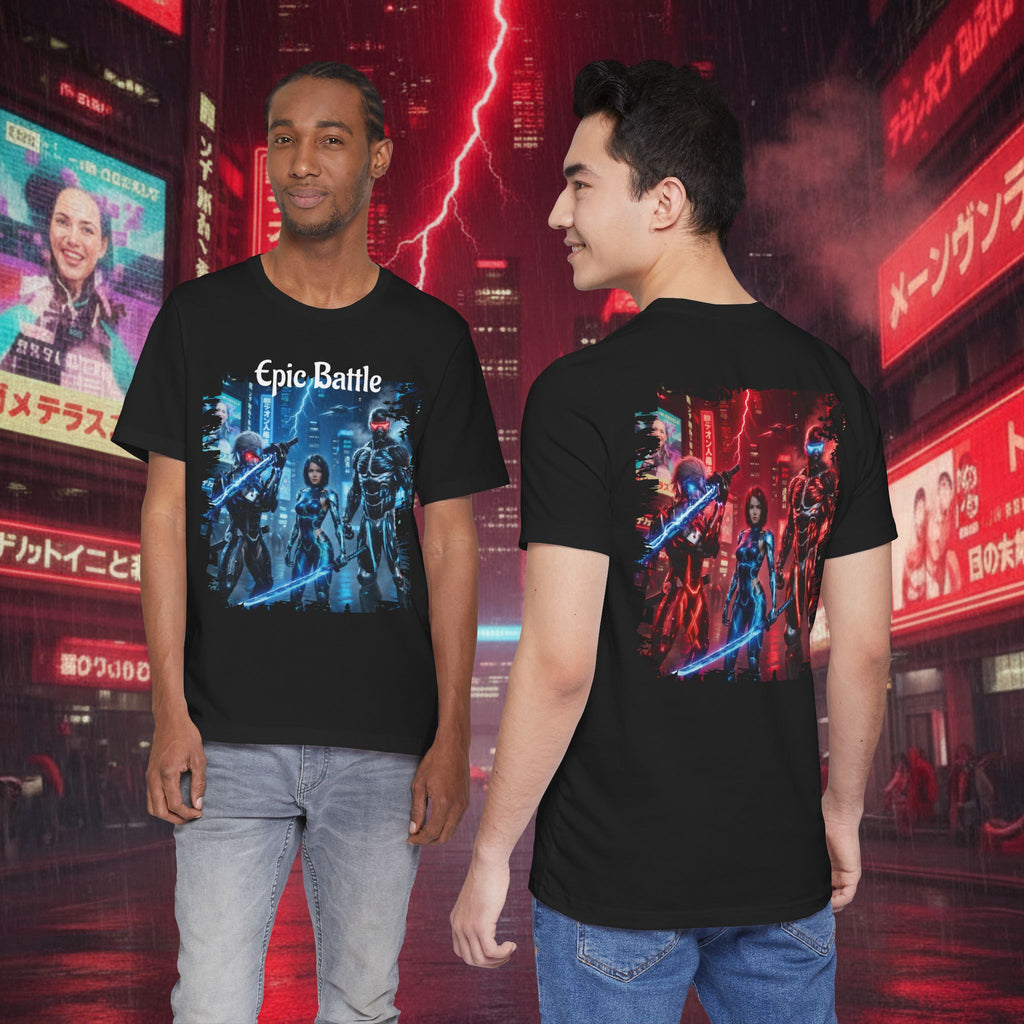 Epic Battle Tee — Sci‑Fi Gamer Graphic T-Shirt - Battle Suits