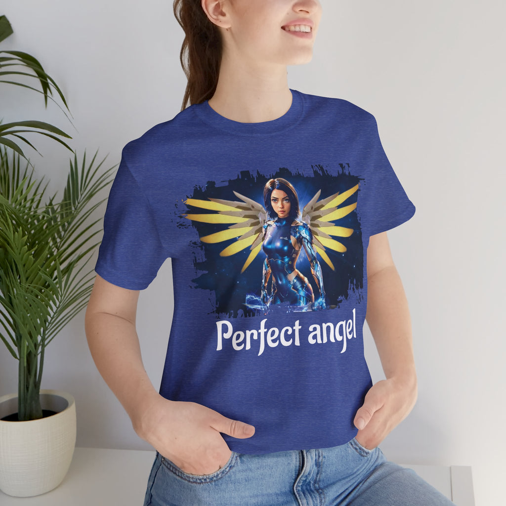 Angel Warrior Tee — "Perfect Angel" Fantasy Wings Graphic T-Shirt - alita battle angel