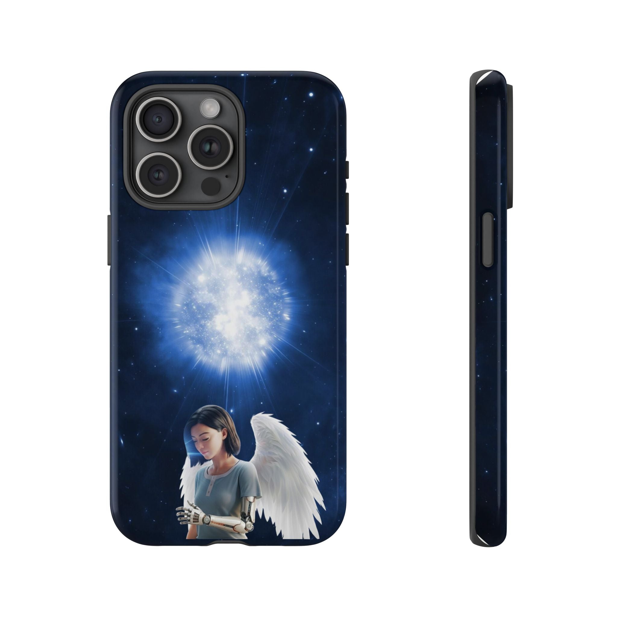 Angel Wings Galaxy Phone Case — Cosmic Light Protective Case ALITA BATTLE ANGEL