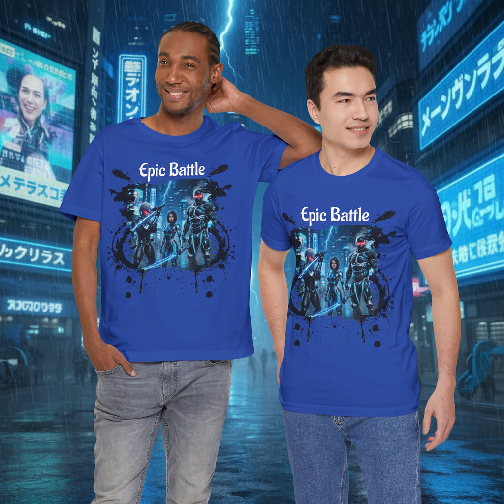 Epic Battle Tee — Sci‑Fi Gamer Graphic T-Shirt - Battle Suits
