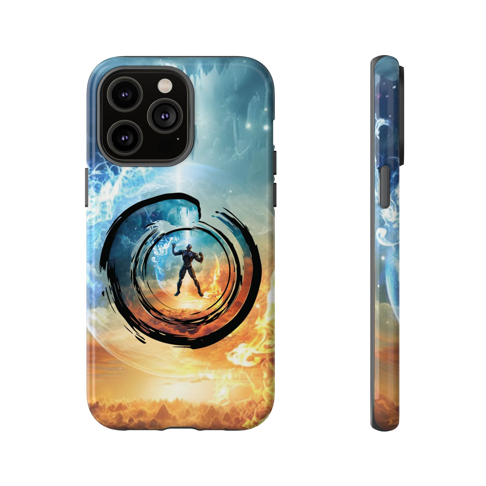 Phone Case — Elemental Warrior Fire & Ice Protective Tough Case - Ultron