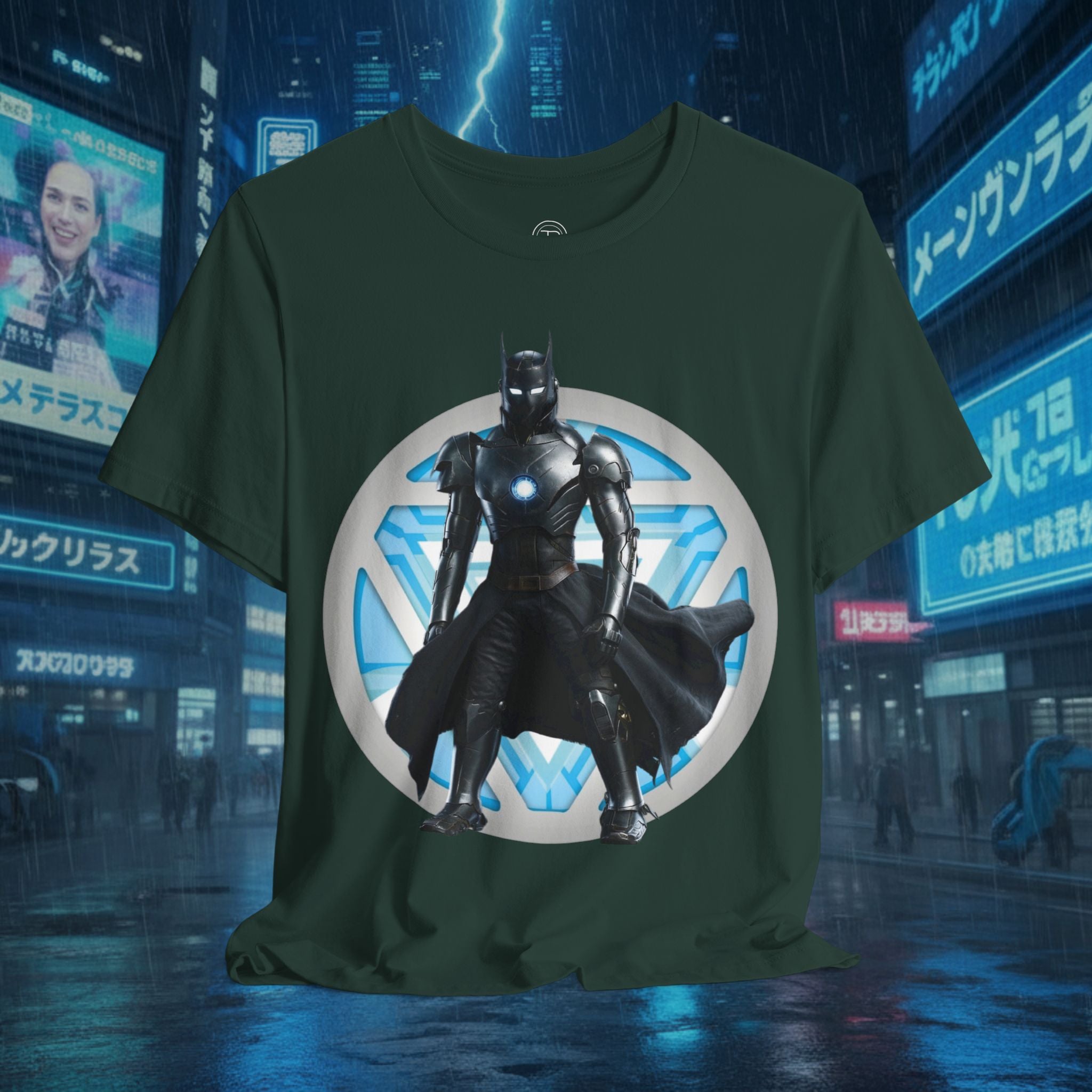 Batman Armor Graphic Tee – Futuristic Superhero T-Shirt - IRONMAN