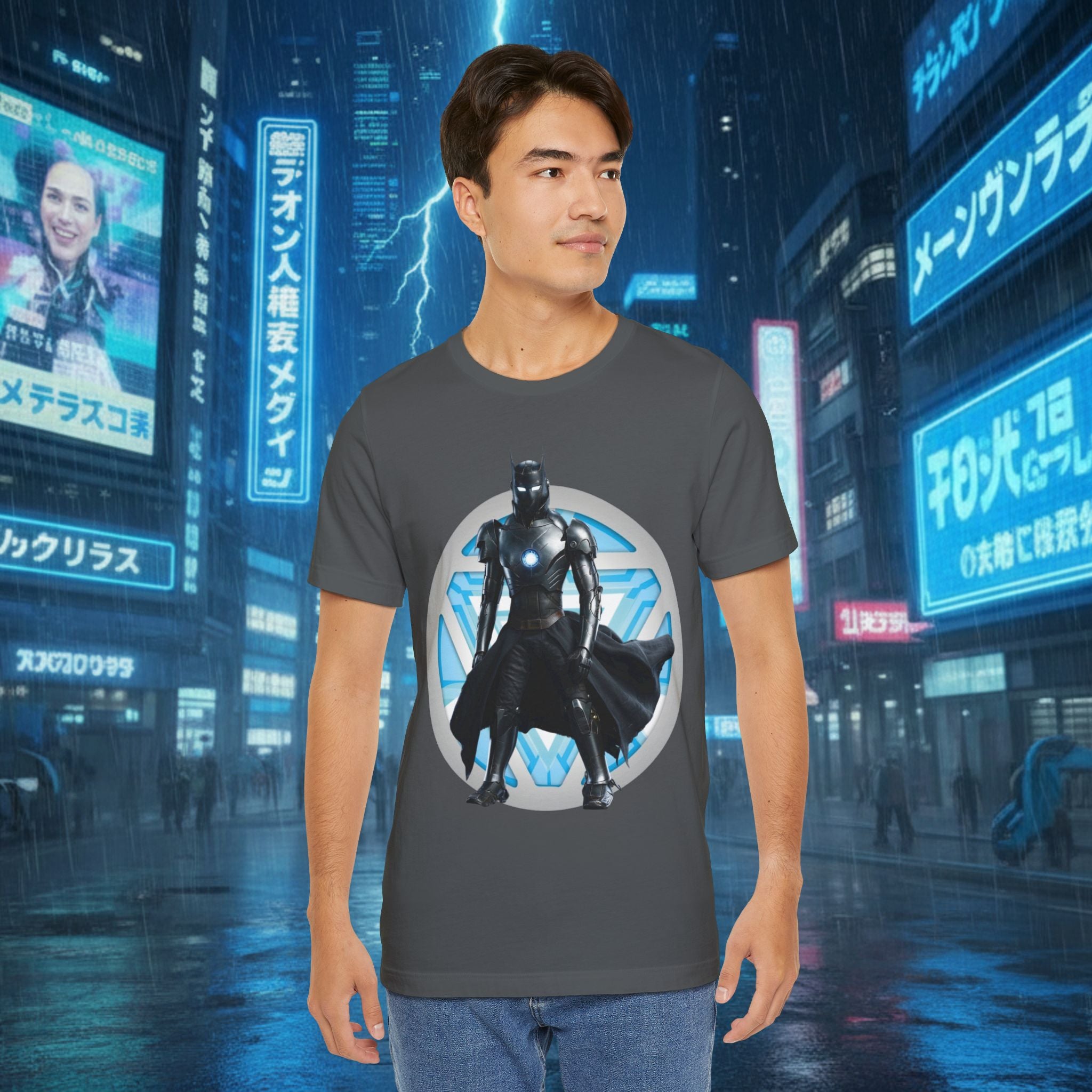 Batman Armor Graphic Tee – Futuristic Superhero T-Shirt - IRONMAN