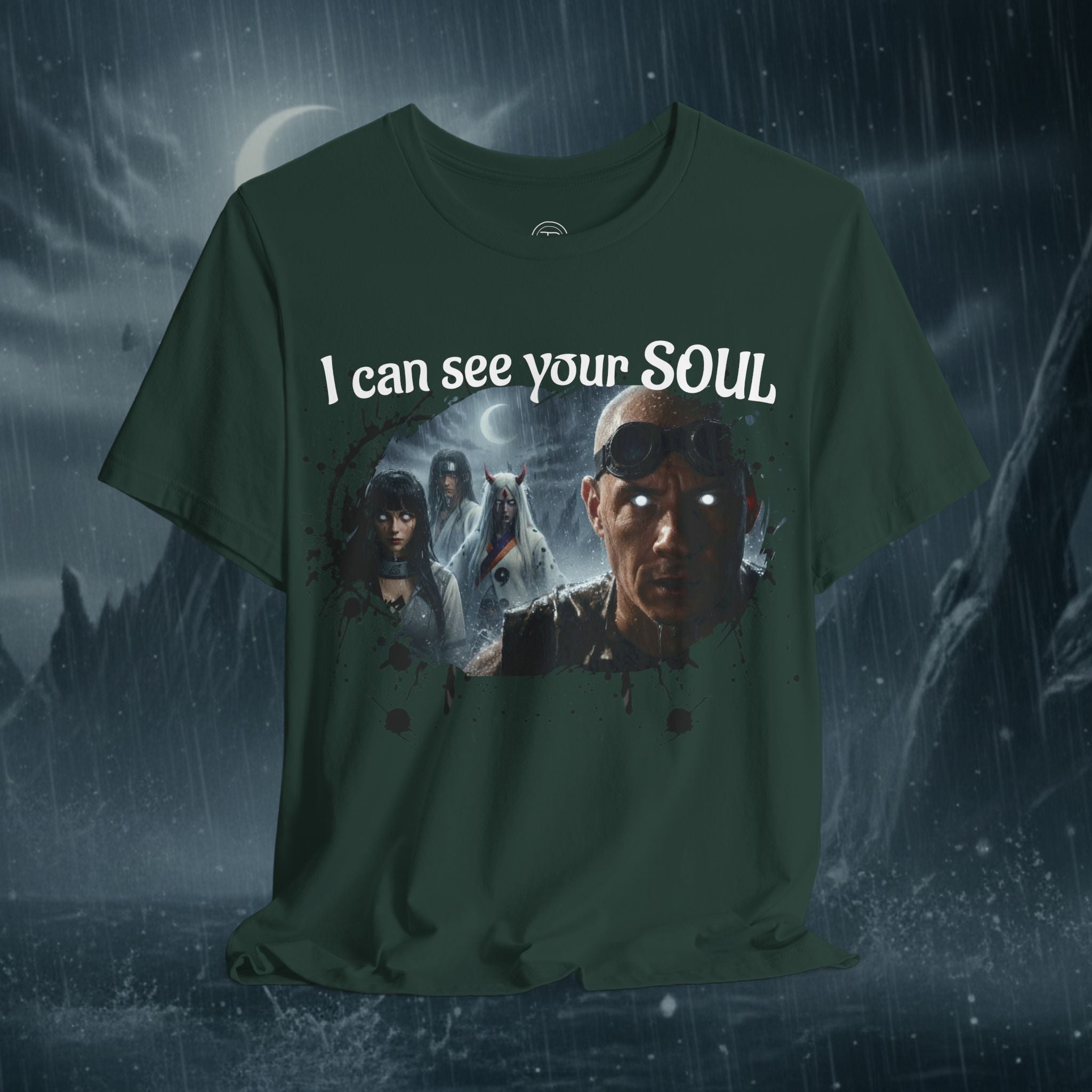 I Can See Your Soul T-Shirt — Gothic Horror Movie Graphic Tee - Byakugan Family and Riddick
