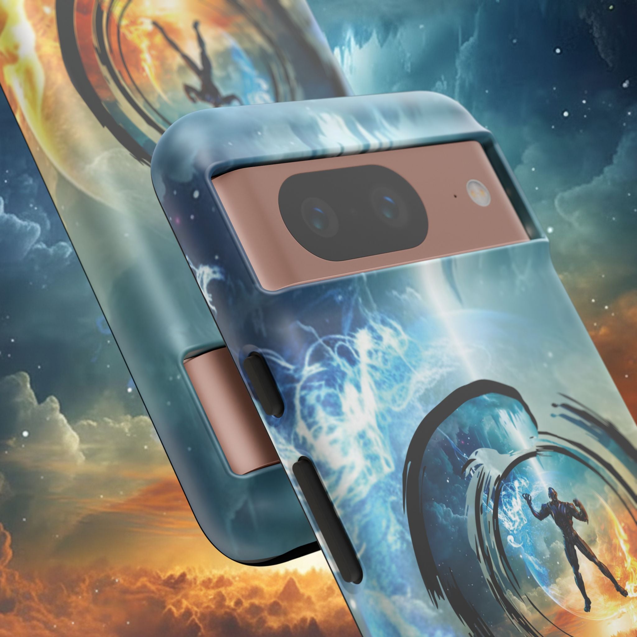 Phone Case — Elemental Warrior Fire & Ice Protective Tough Case - Ultron