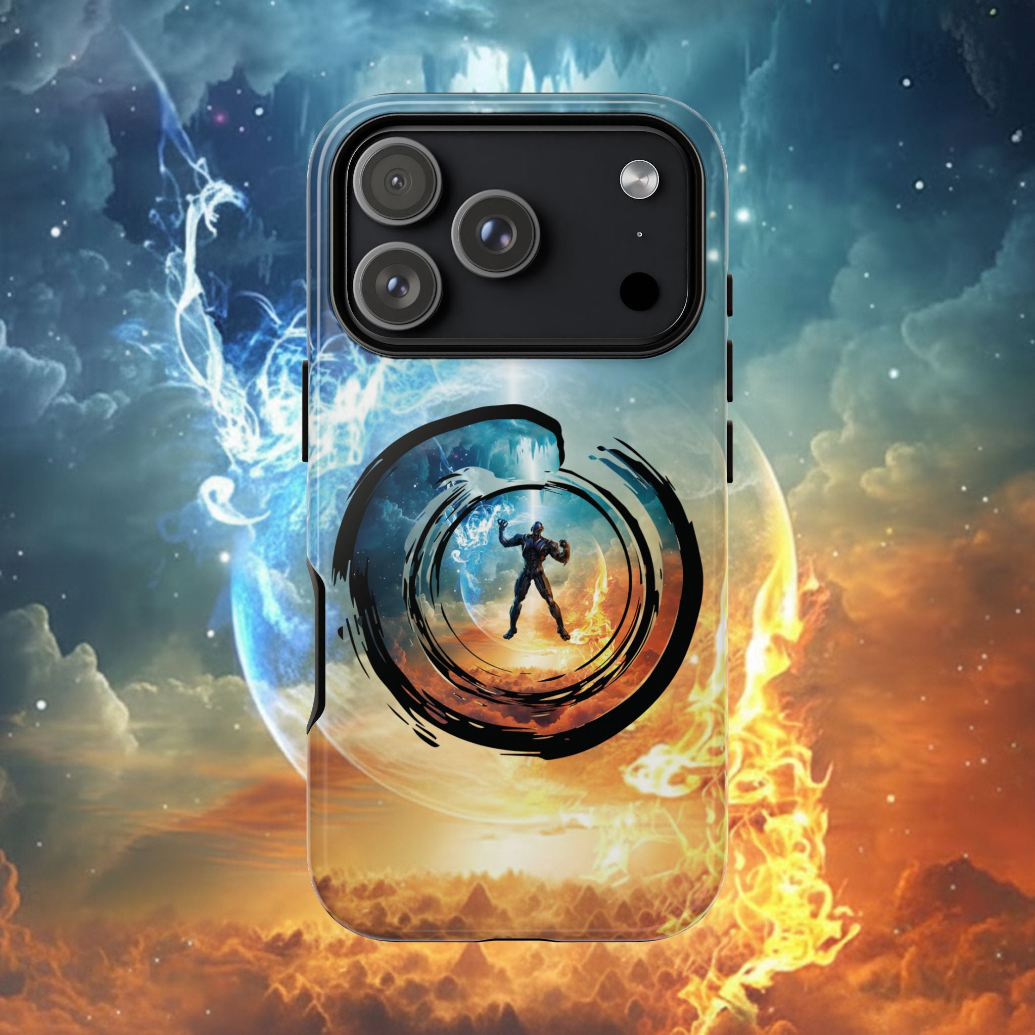 Phone Case — Elemental Warrior Fire & Ice Protective Tough Case - Ultron