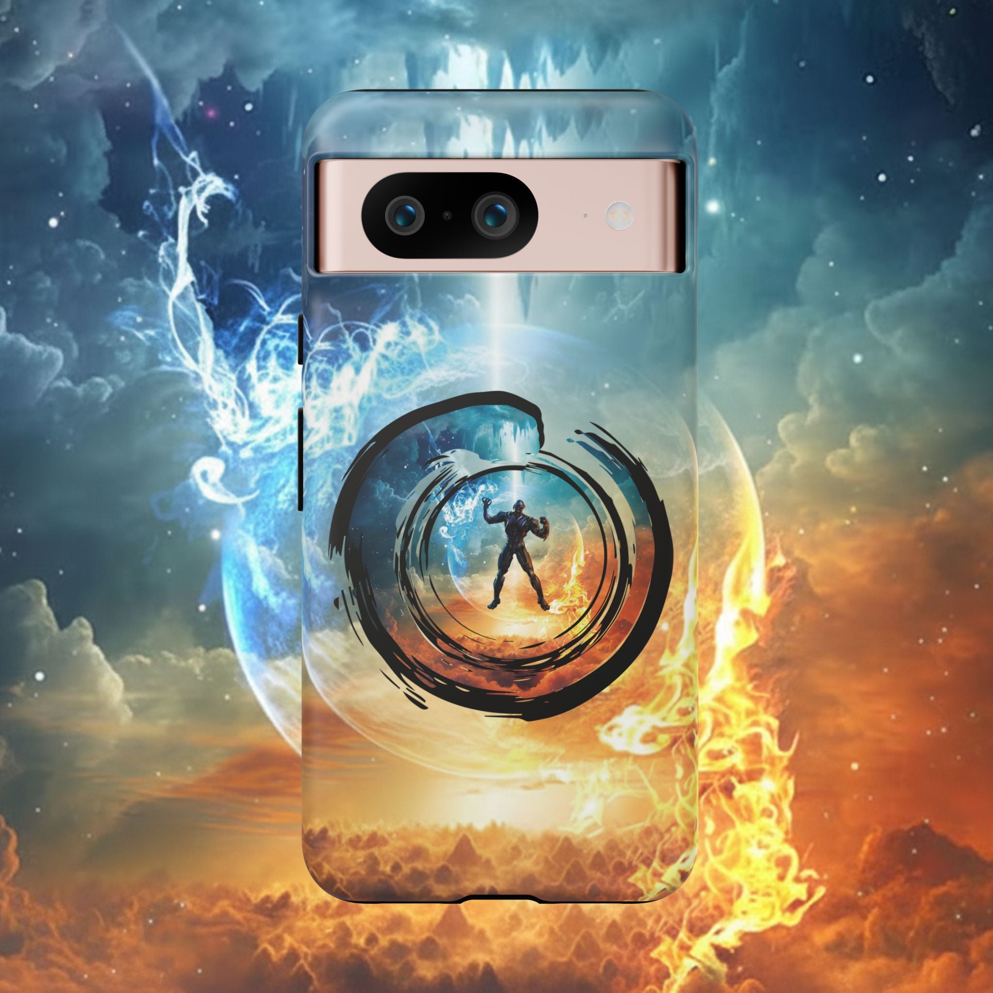 Phone Case — Elemental Warrior Fire & Ice Protective Tough Case - Ultron