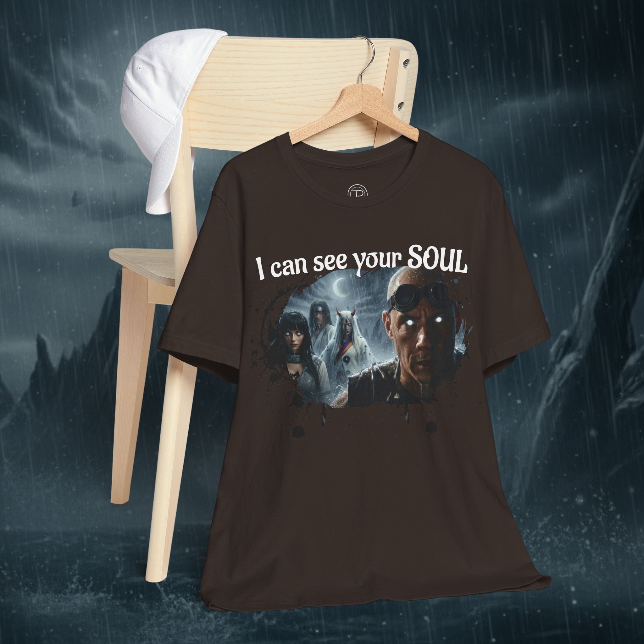 I Can See Your Soul T-Shirt — Gothic Horror Movie Graphic Tee - Byakugan Family and Riddick