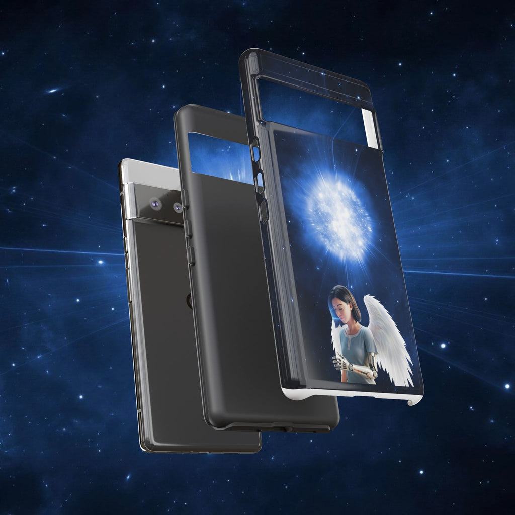 Angel Wings Galaxy Phone Case — Cosmic Light Protective Case ALITA BATTLE ANGEL