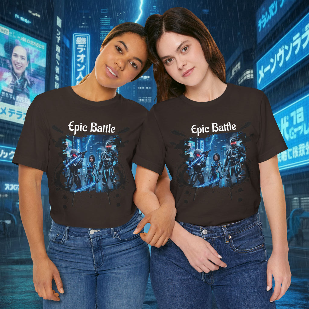Epic Battle Tee — Sci‑Fi Gamer Graphic T-Shirt - Battle Suits