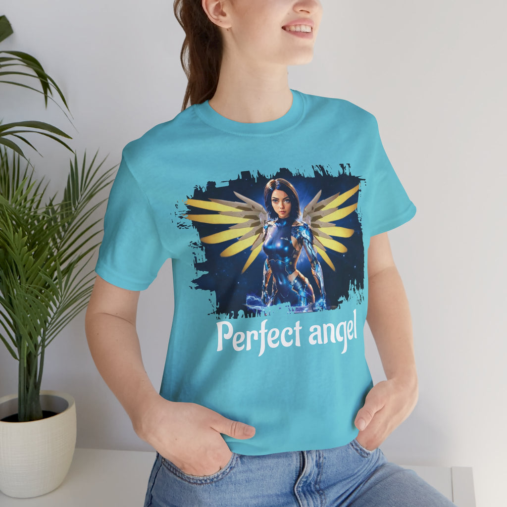 Angel Warrior Tee — "Perfect Angel" Fantasy Wings Graphic T-Shirt - alita battle angel