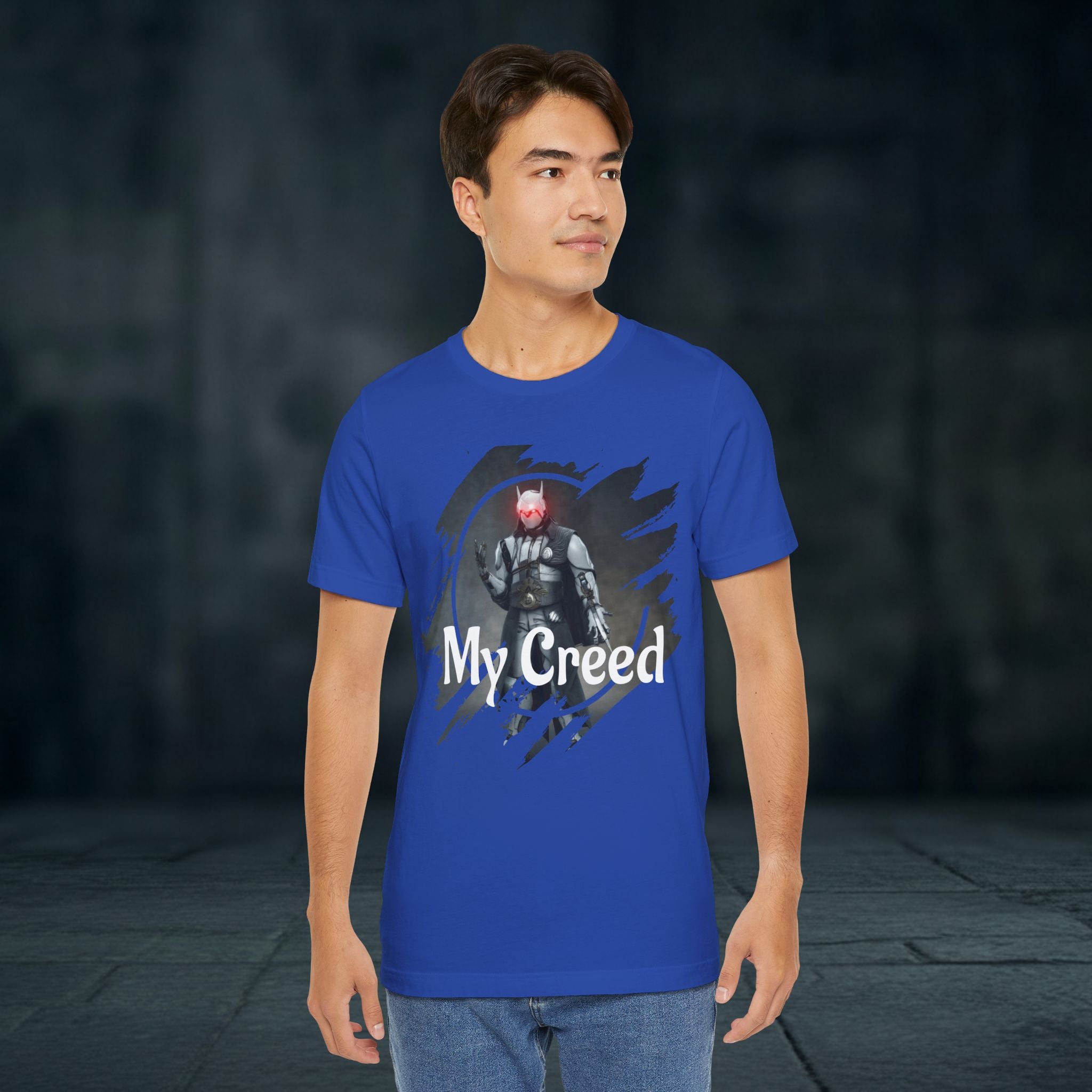 My Creed T-Shirt — Dark Knight Sci‑Fi Graphic Tee