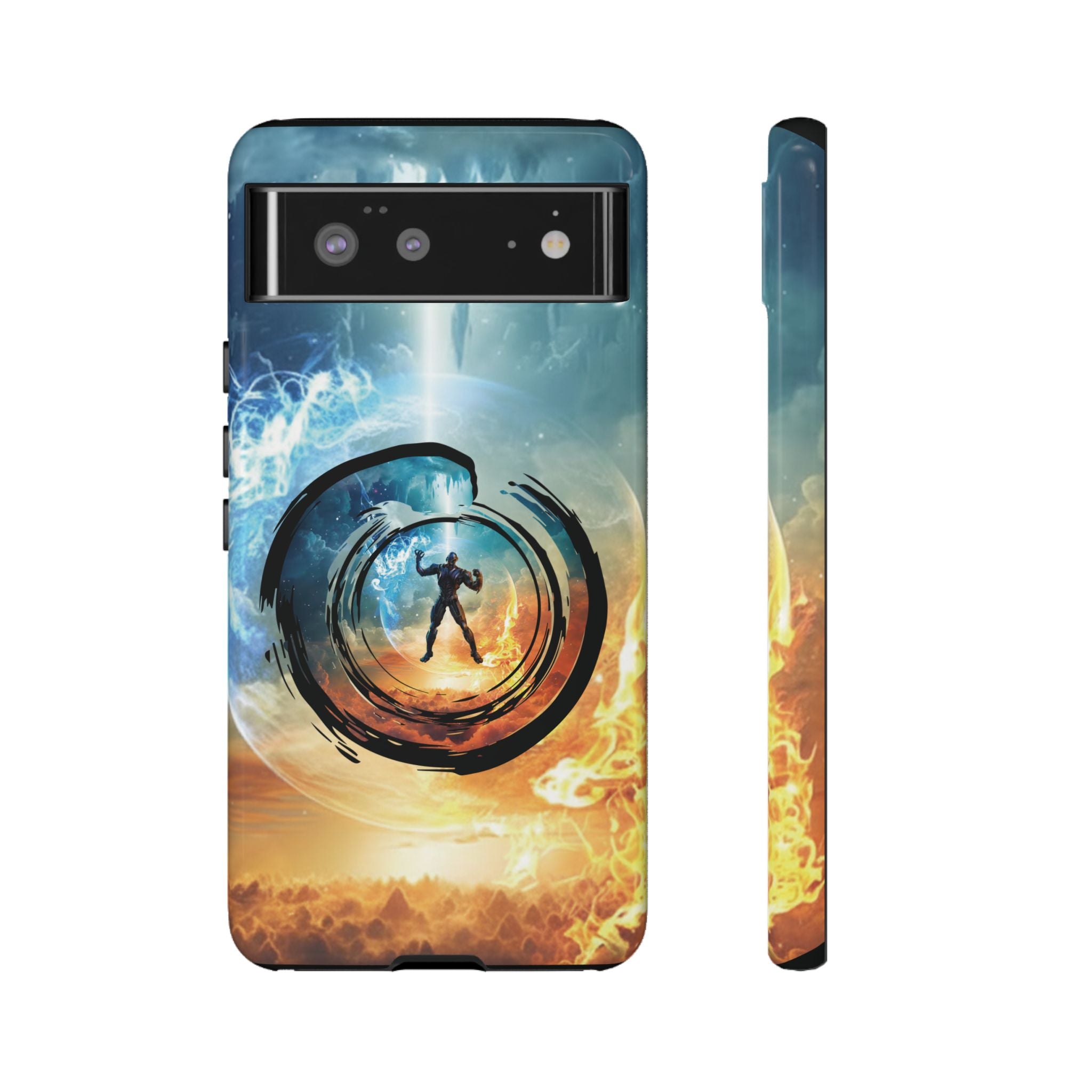 Phone Case — Elemental Warrior Fire & Ice Protective Tough Case - Ultron
