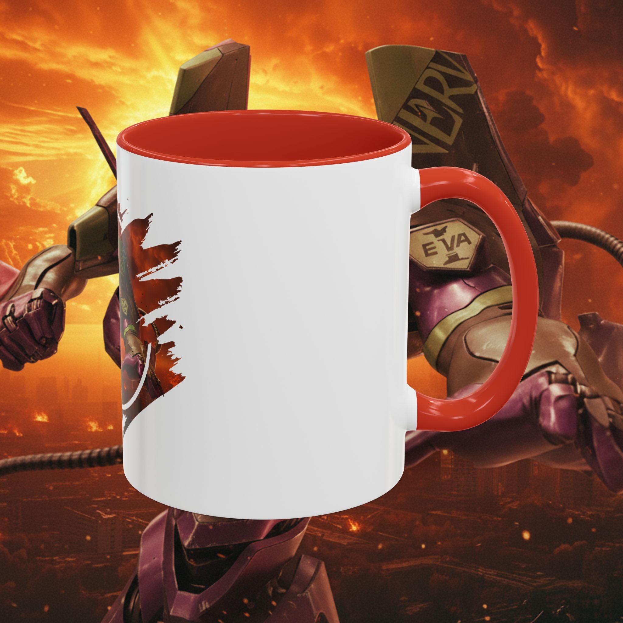 Evangelion Unit-01 Mecha Coffee Mug — Anime Pilot Accent Mug (11/15oz) - EVA 1 - Neon Genesis Evangelion
