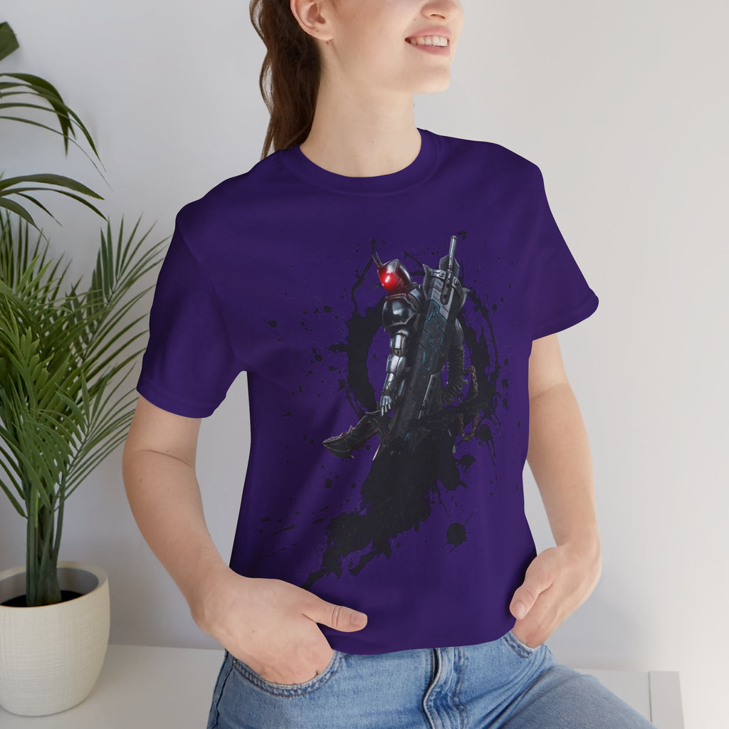 Splatter Noir Rifle Tee — Graphic Military Weapon Shirt