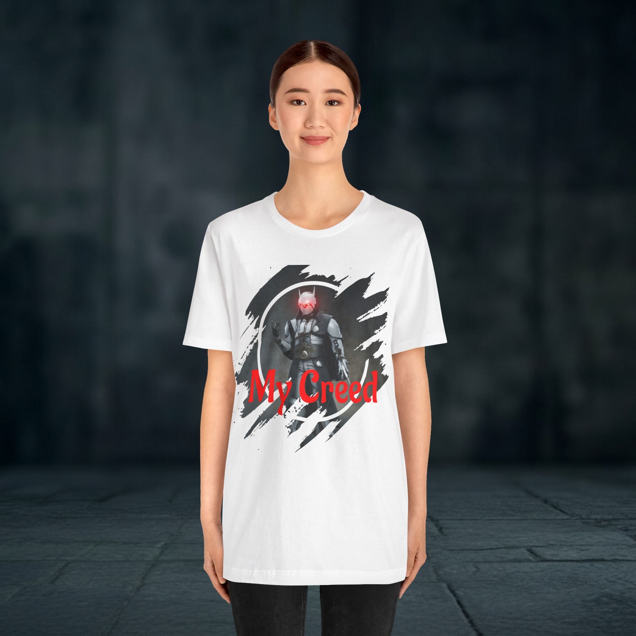 My Creed T-Shirt — Dark Knight Sci‑Fi Graphic Tee