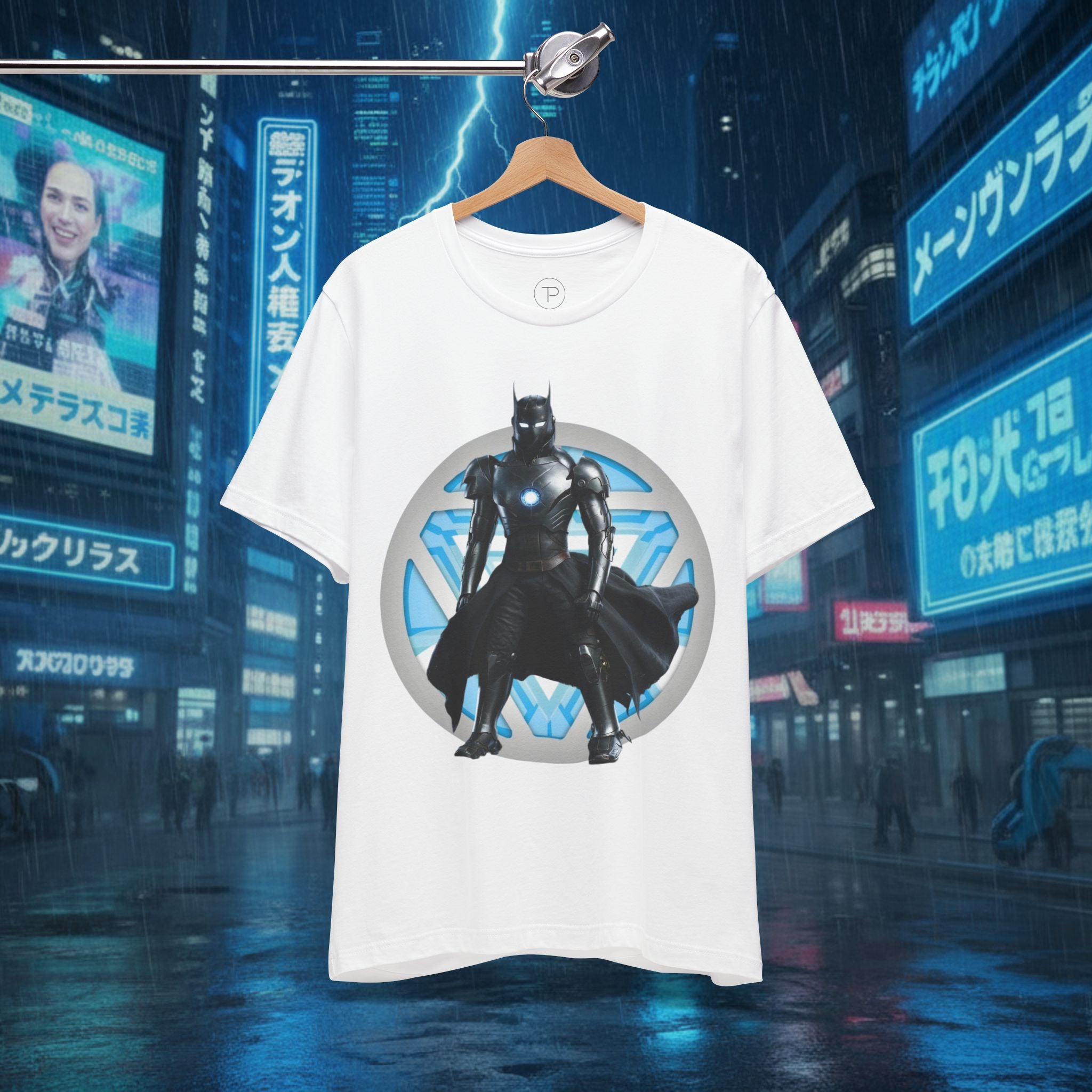 Batman Armor Graphic Tee – Futuristic Superhero T-Shirt - IRONMAN