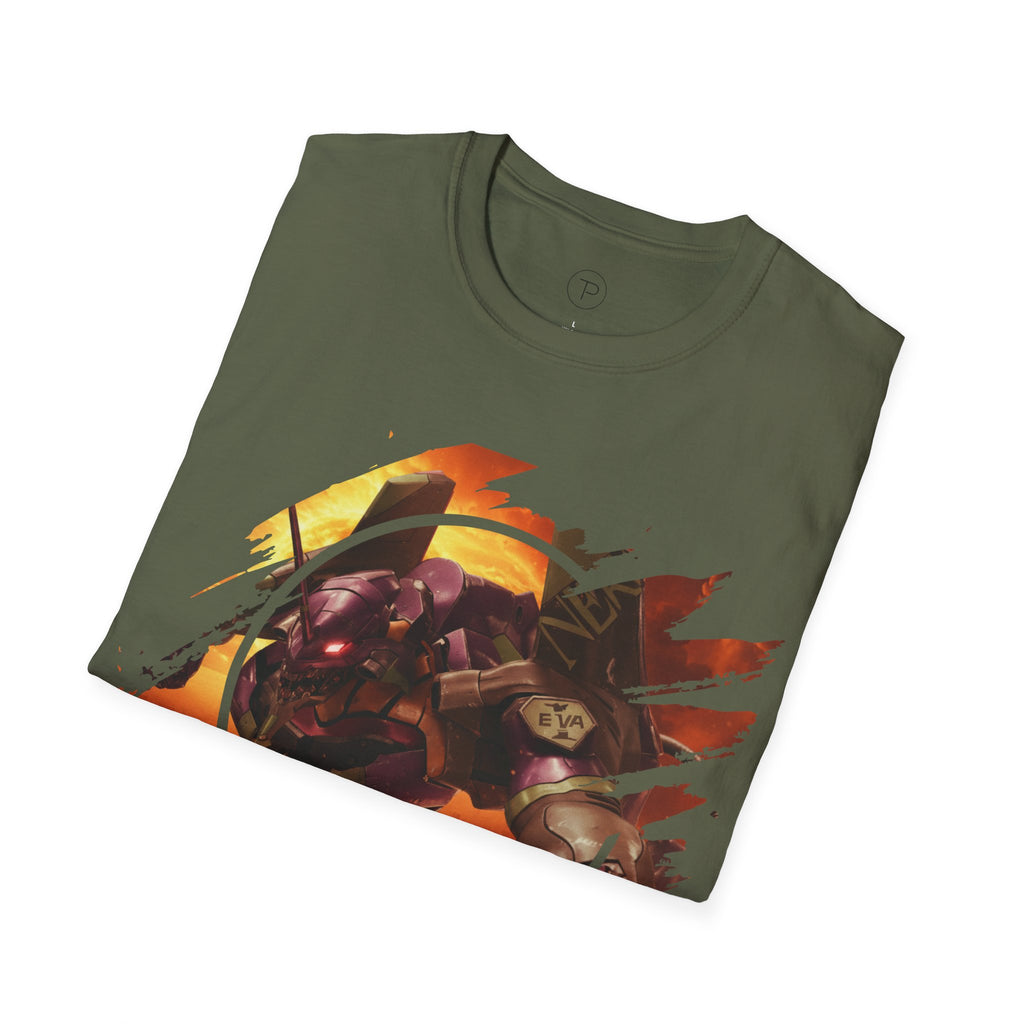 Only One Hit T-Shirt — Gamer Mech Battle Tee - EVA 1 - Neon Genesis Evangelion