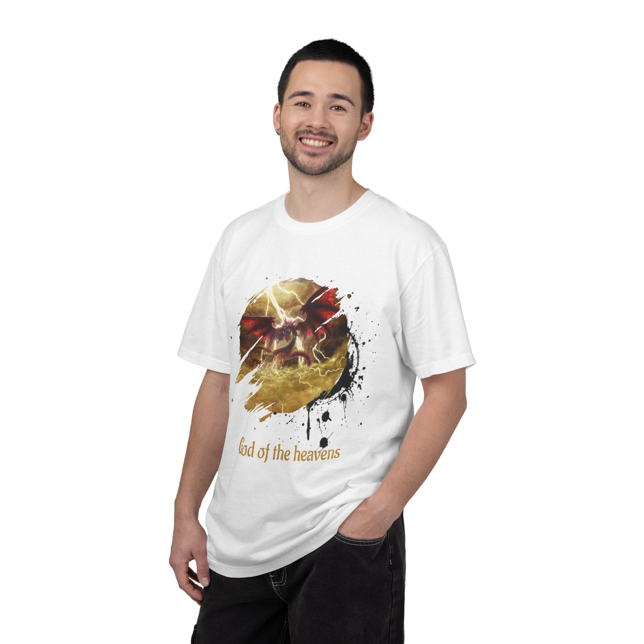God of the Heavens T-Shirt — Mythic Storm Graphic Tee - slifer the sky dragon