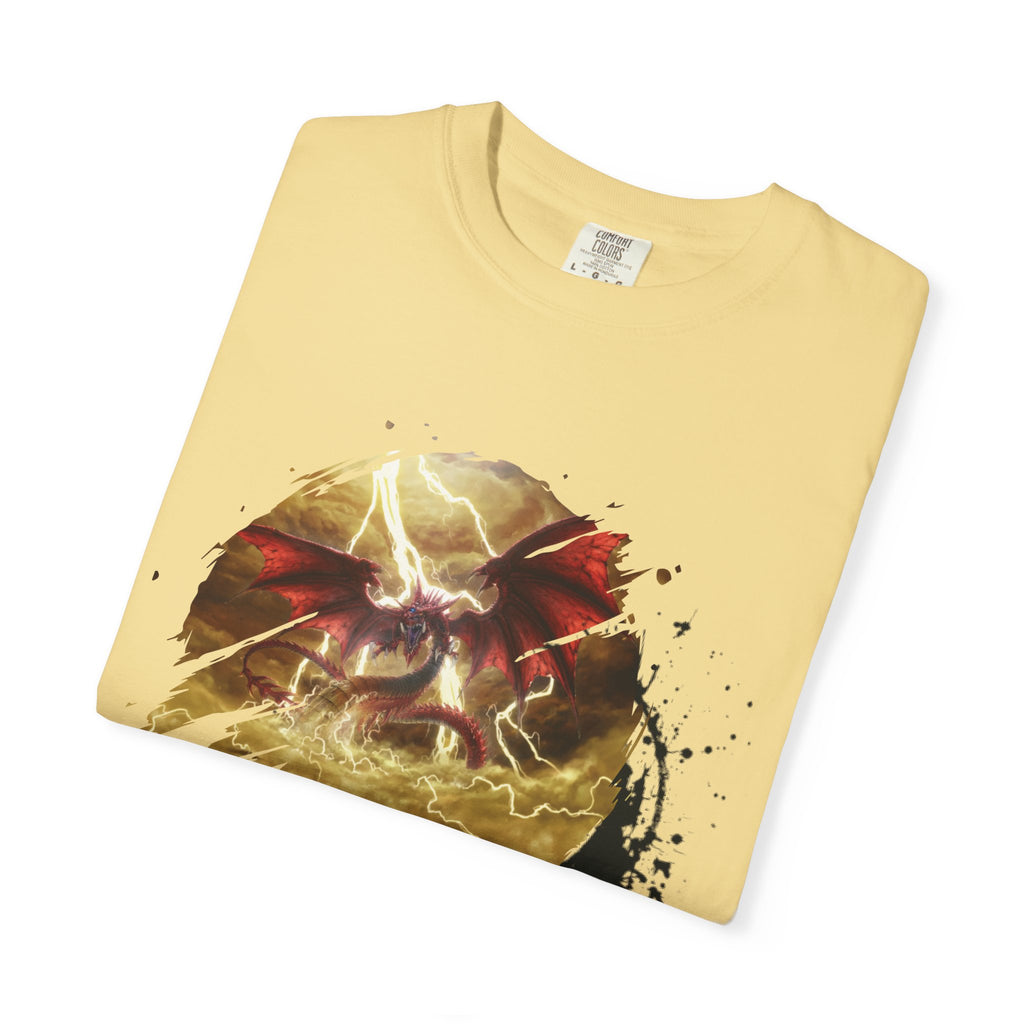God of the Heavens T-Shirt — Mythic Storm Graphic Tee - slifer the sky dragon