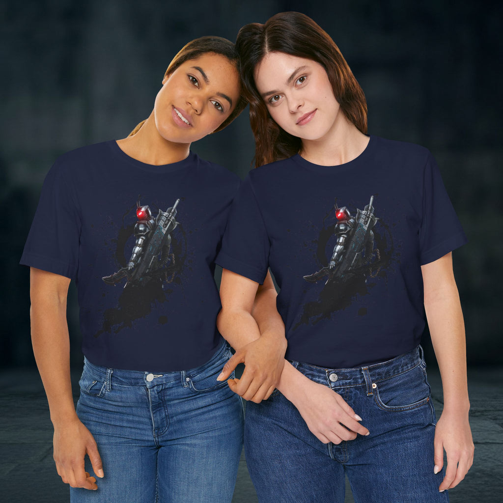 Splatter Noir Rifle Tee — Graphic Military Weapon Shirt