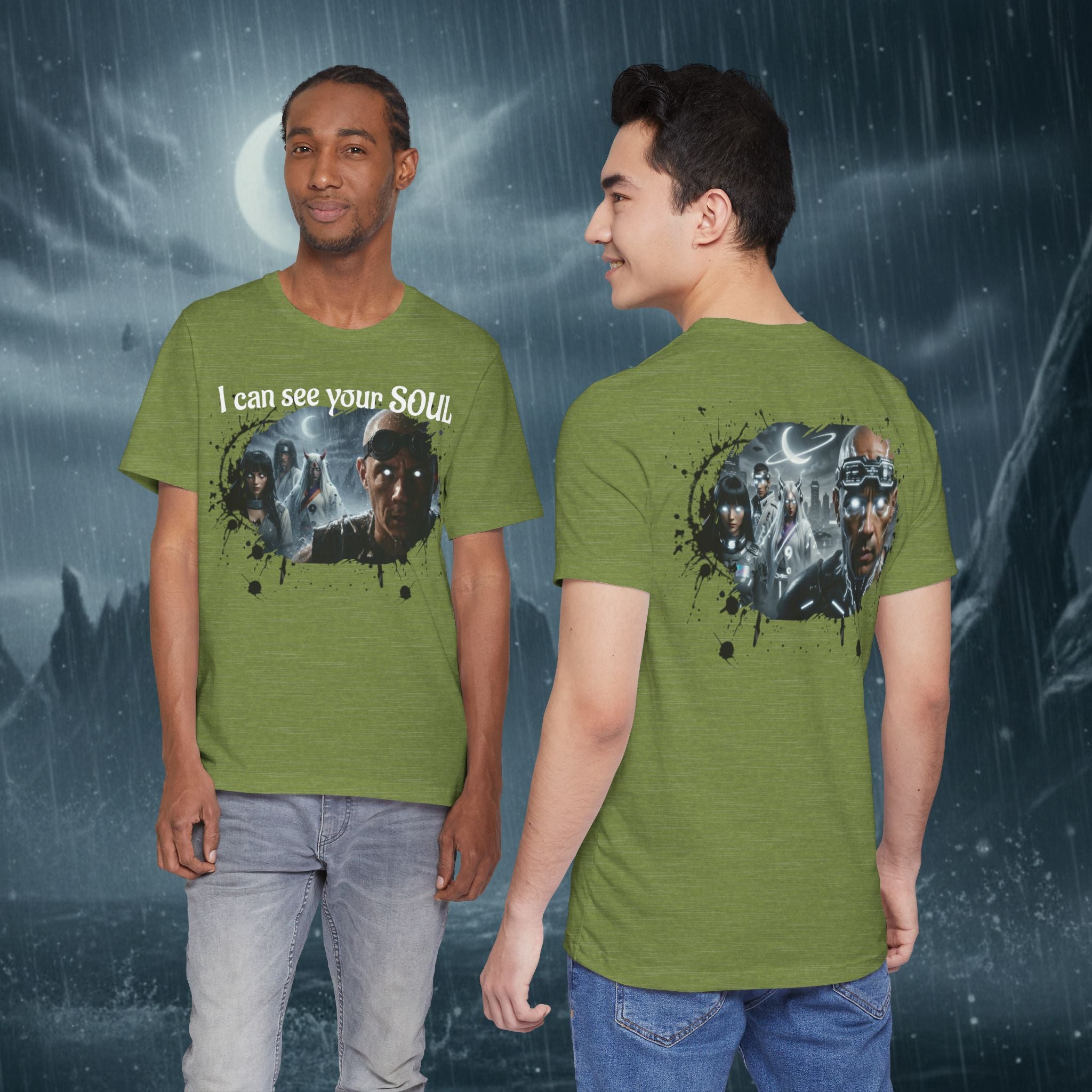 I Can See Your Soul T-Shirt — Gothic Horror Movie Graphic Tee - Byakugan Family and Riddick