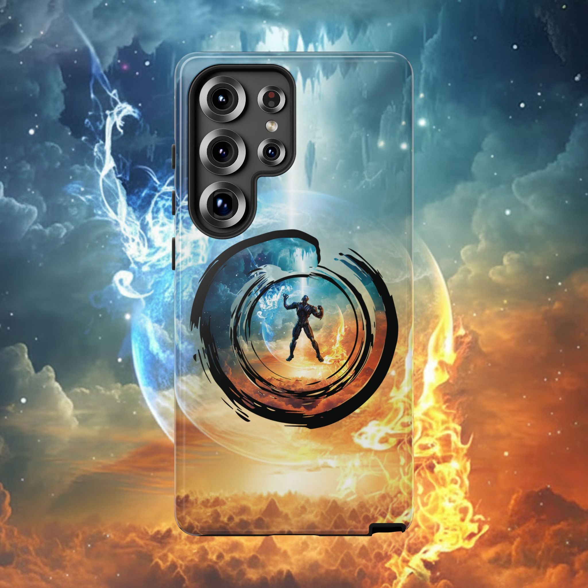 Phone Case — Elemental Warrior Fire & Ice Protective Tough Case - Ultron