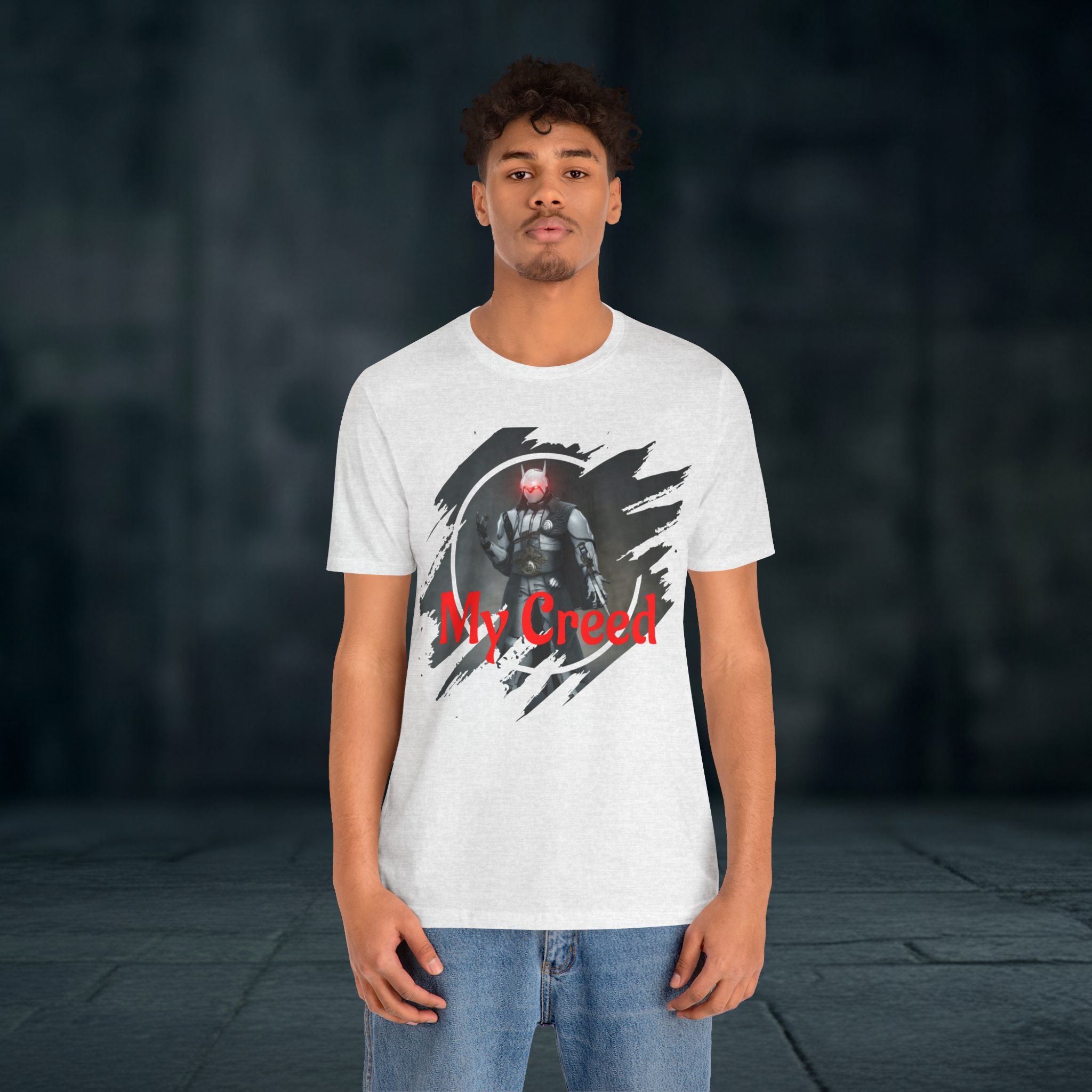 My Creed T-Shirt — Dark Knight Sci‑Fi Graphic Tee