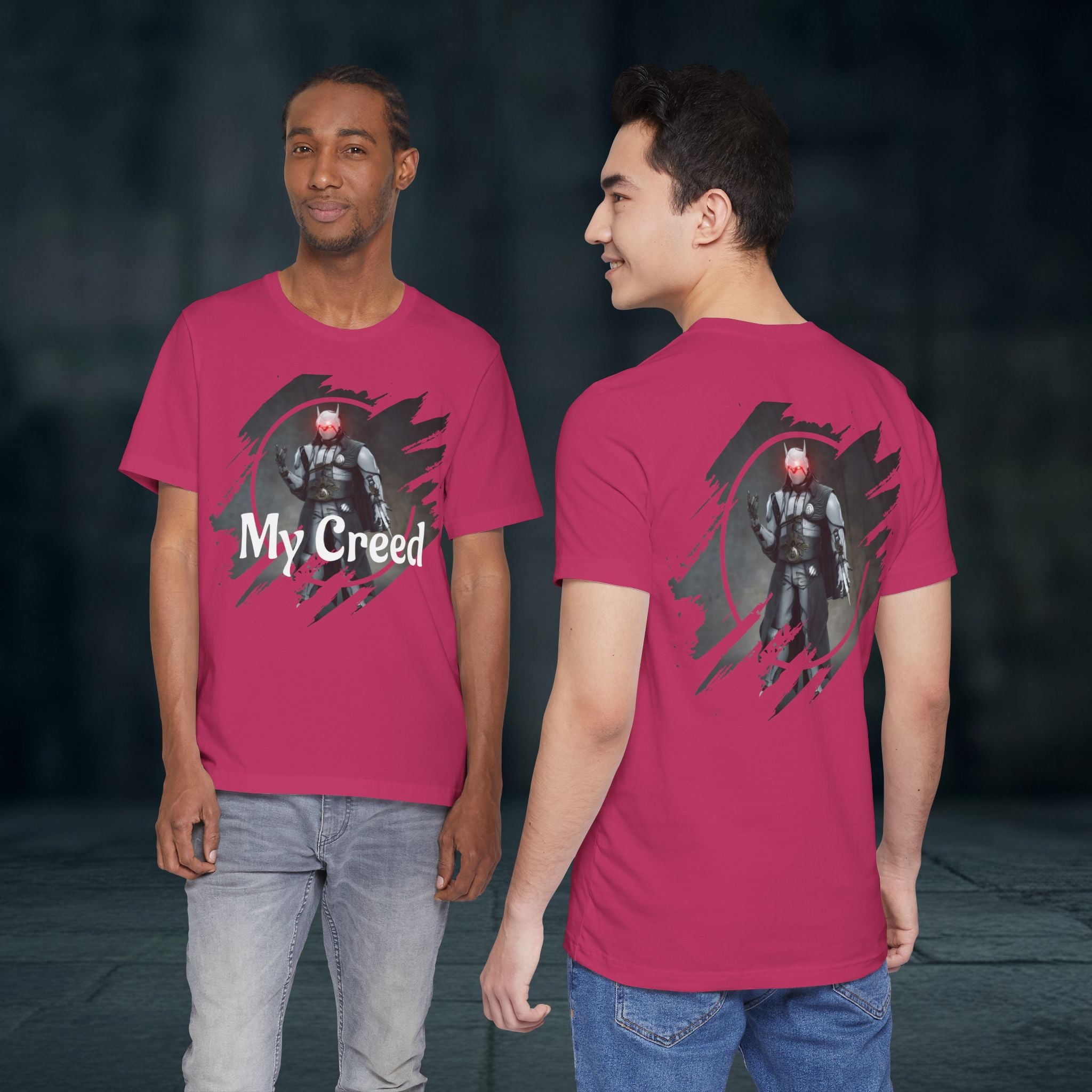 My Creed T-Shirt — Dark Knight Sci‑Fi Graphic Tee